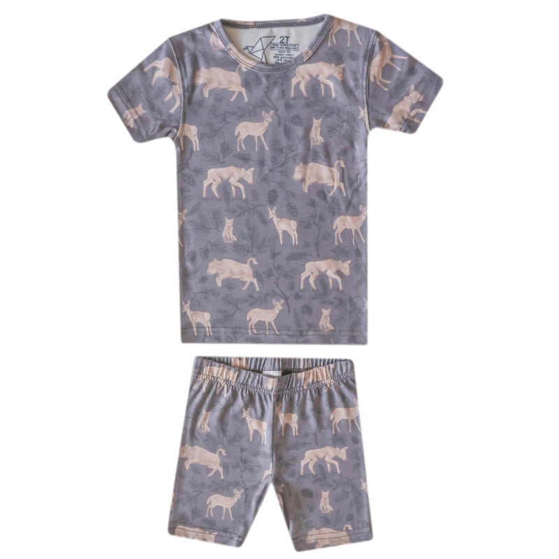 2pc Short Sleeve Pajama Set - Timber