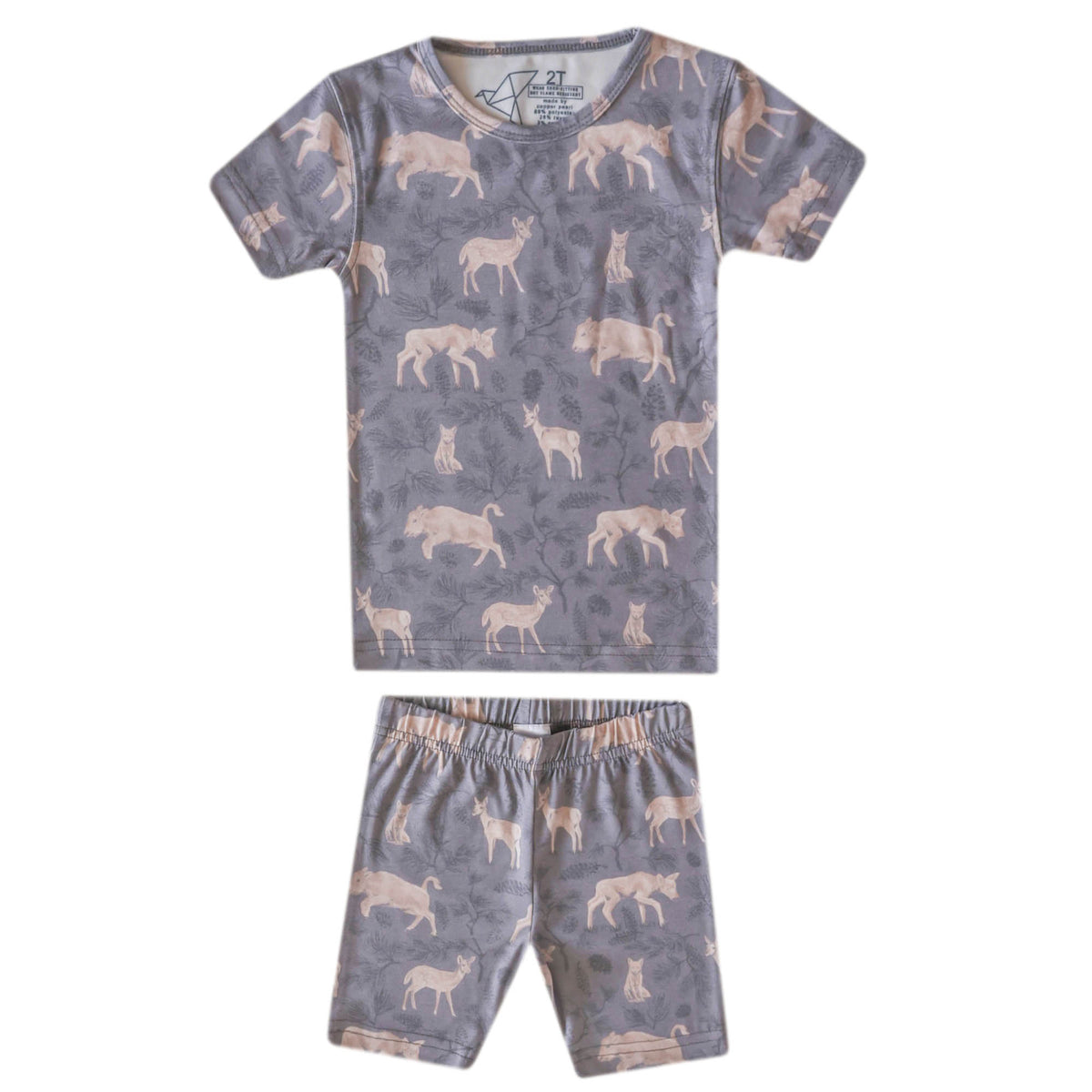 2pc Short Sleeve Pajama Set - Timber