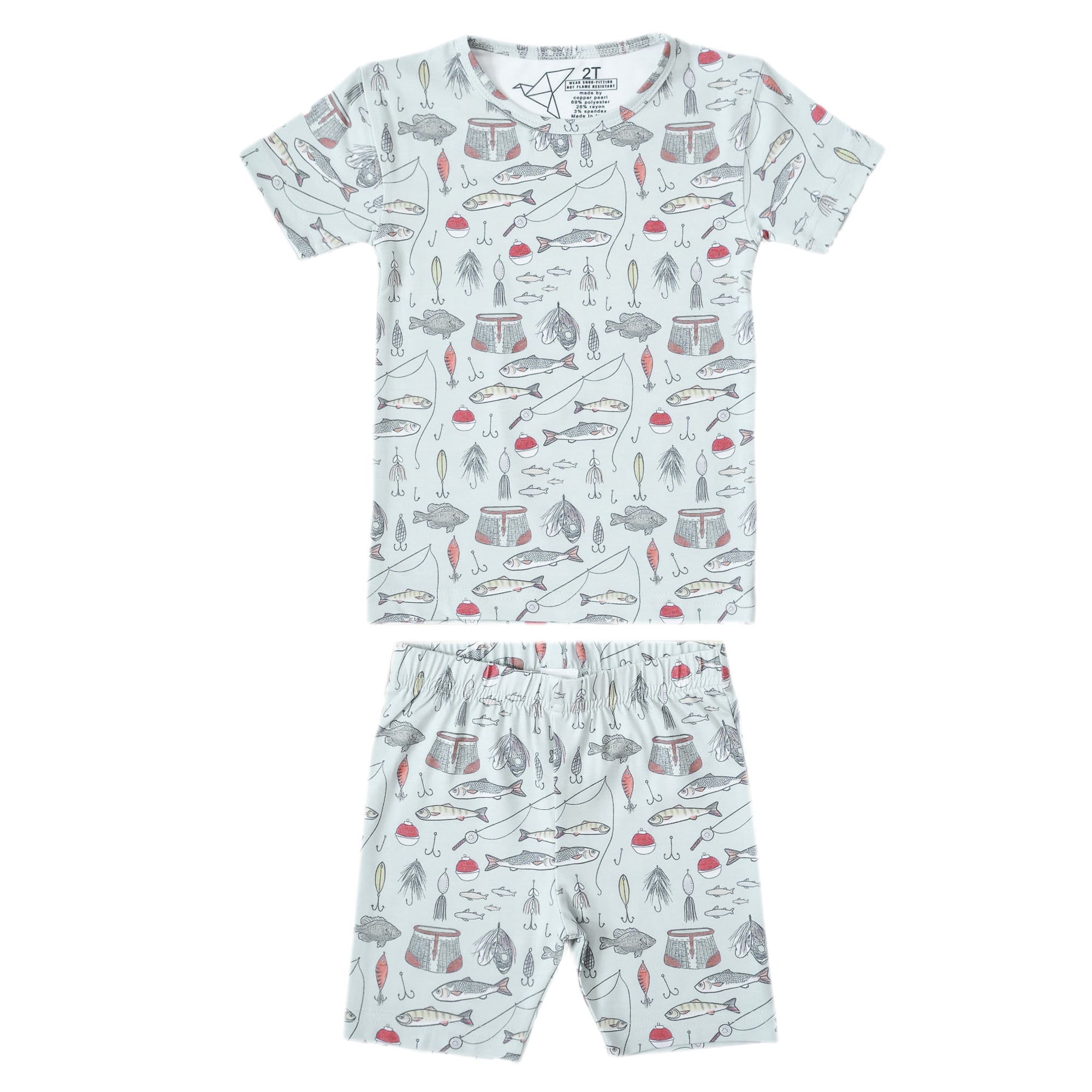2pc Short Sleeve Pajama Set - Trout