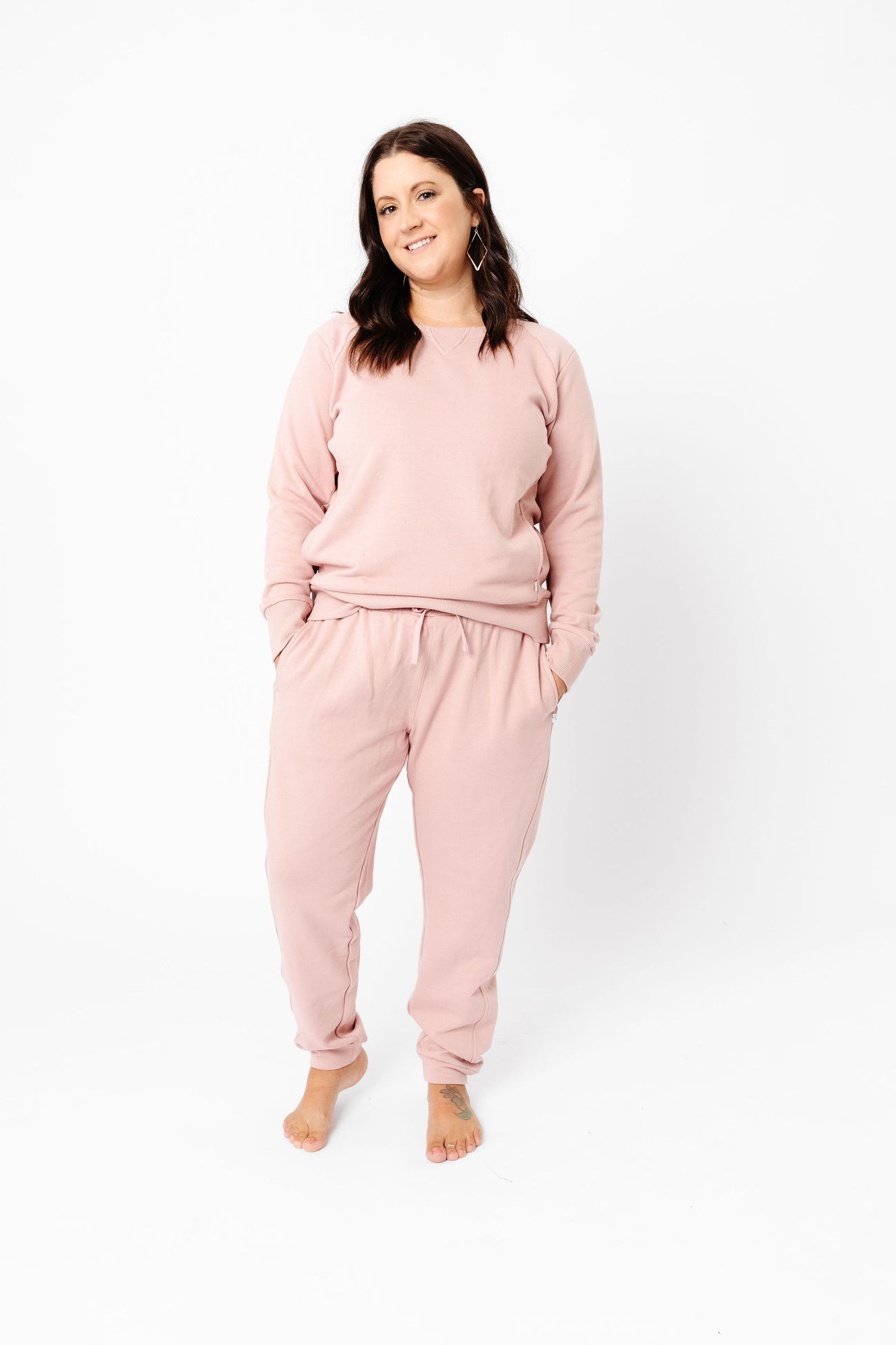 PINK BLOOM CLASSIC JOGGERS - MICHELLE MAE
