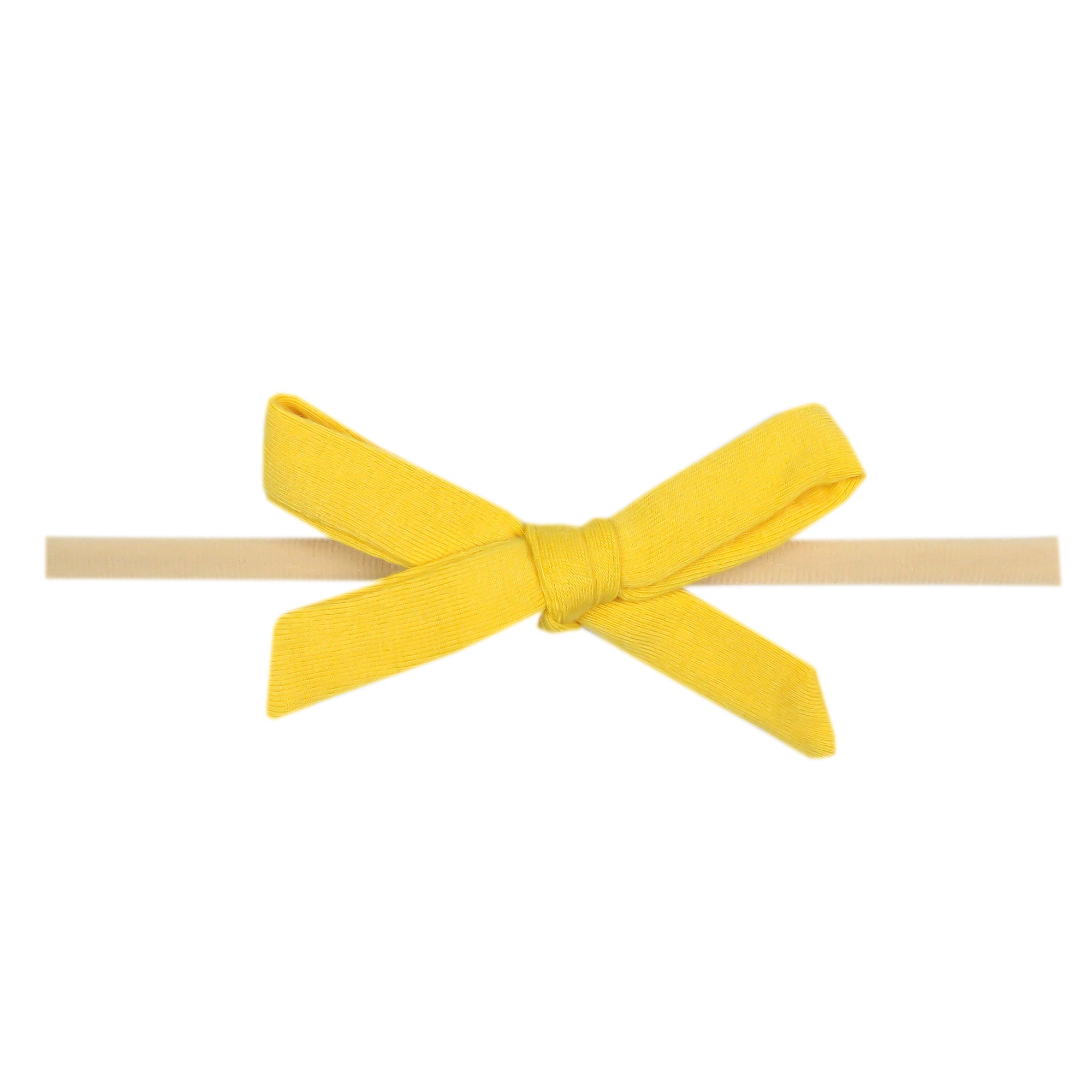 Ribbon Nylon Bow - Banana