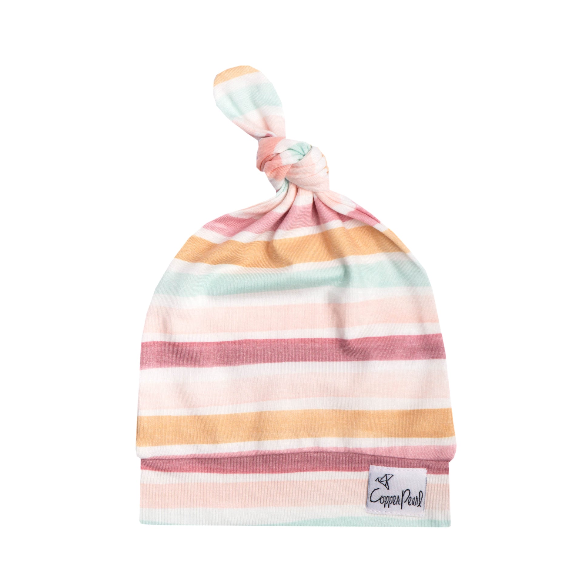 Top Knot Hats For Babies Copper Pearl