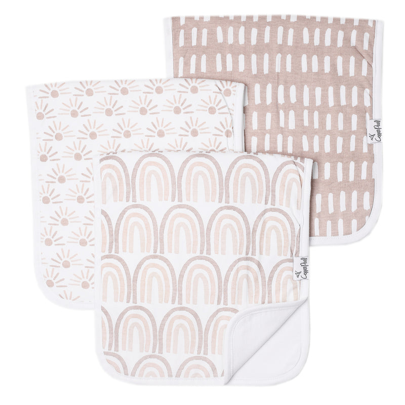 Premium Quality Burp Cloths for Newborns Copper Pearl