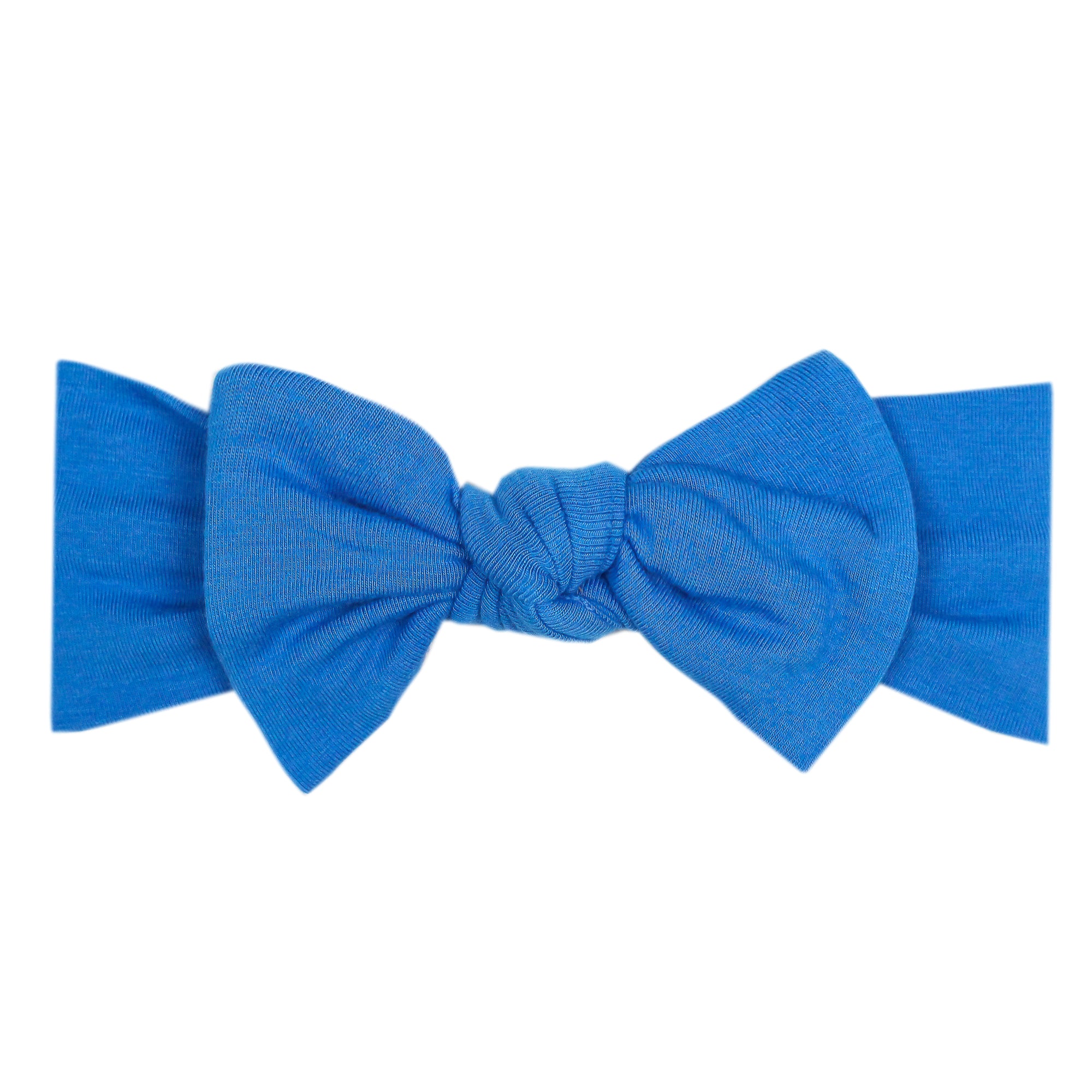 Knit Headband Bow - Blueberry