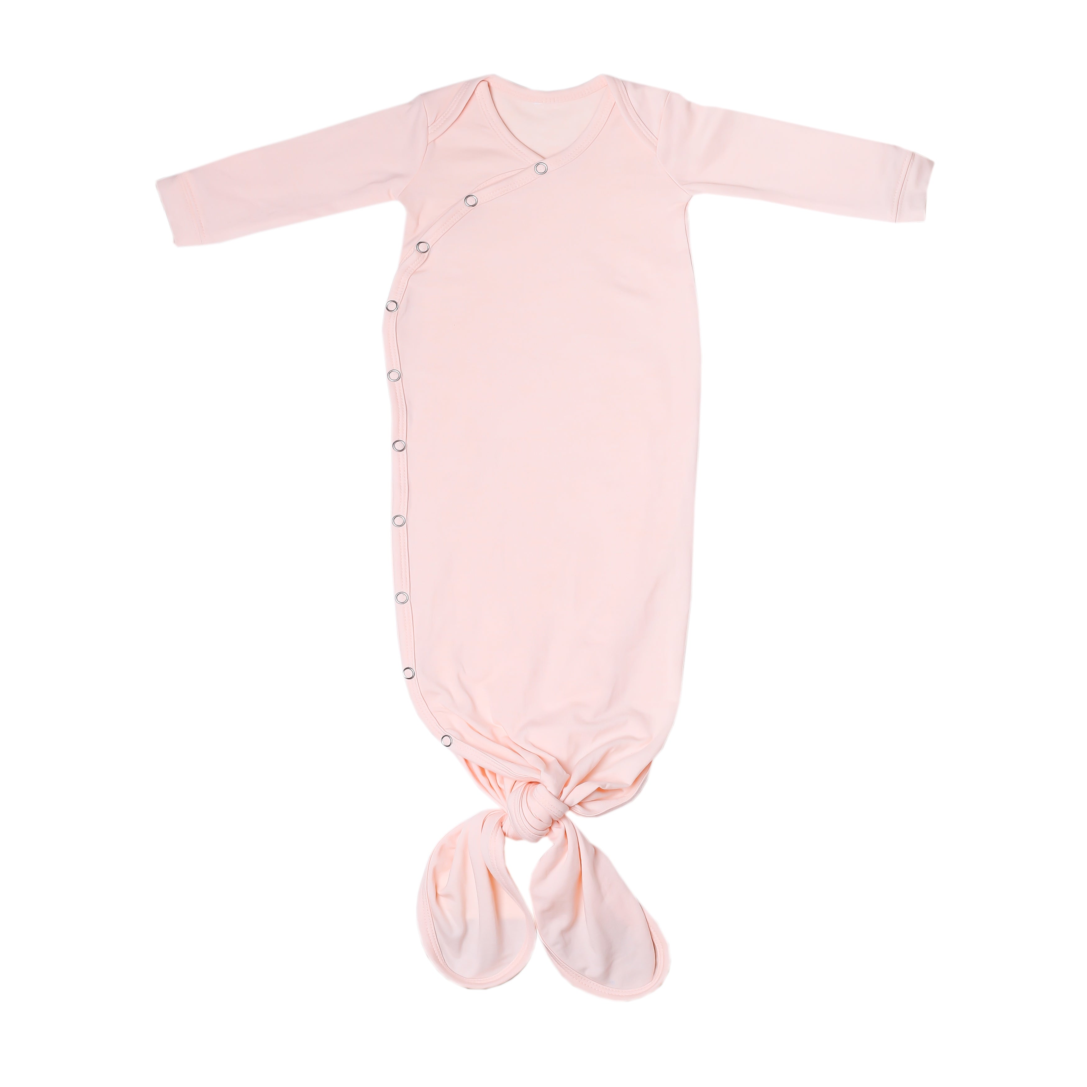 Newborn Knotted Gown - Blush