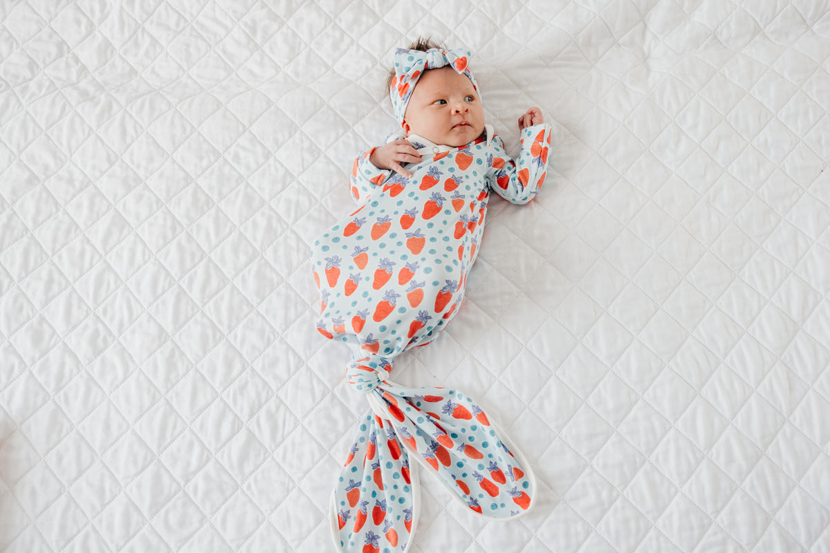 Newborn Knotted Gown - Liberty