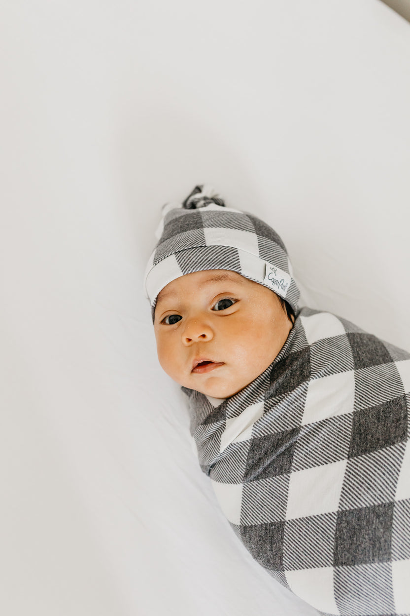 Knit Swaddle Blanket Scotland Copper Pearl