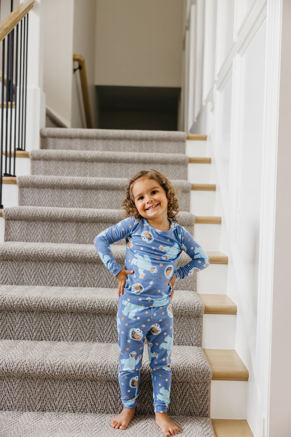 2pc Long Sleeve Pajama Set - Cookie Monster – Copper Pearl