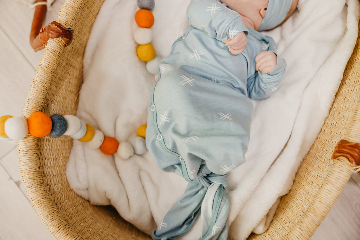 Newborn Knotted Gown - Hayden