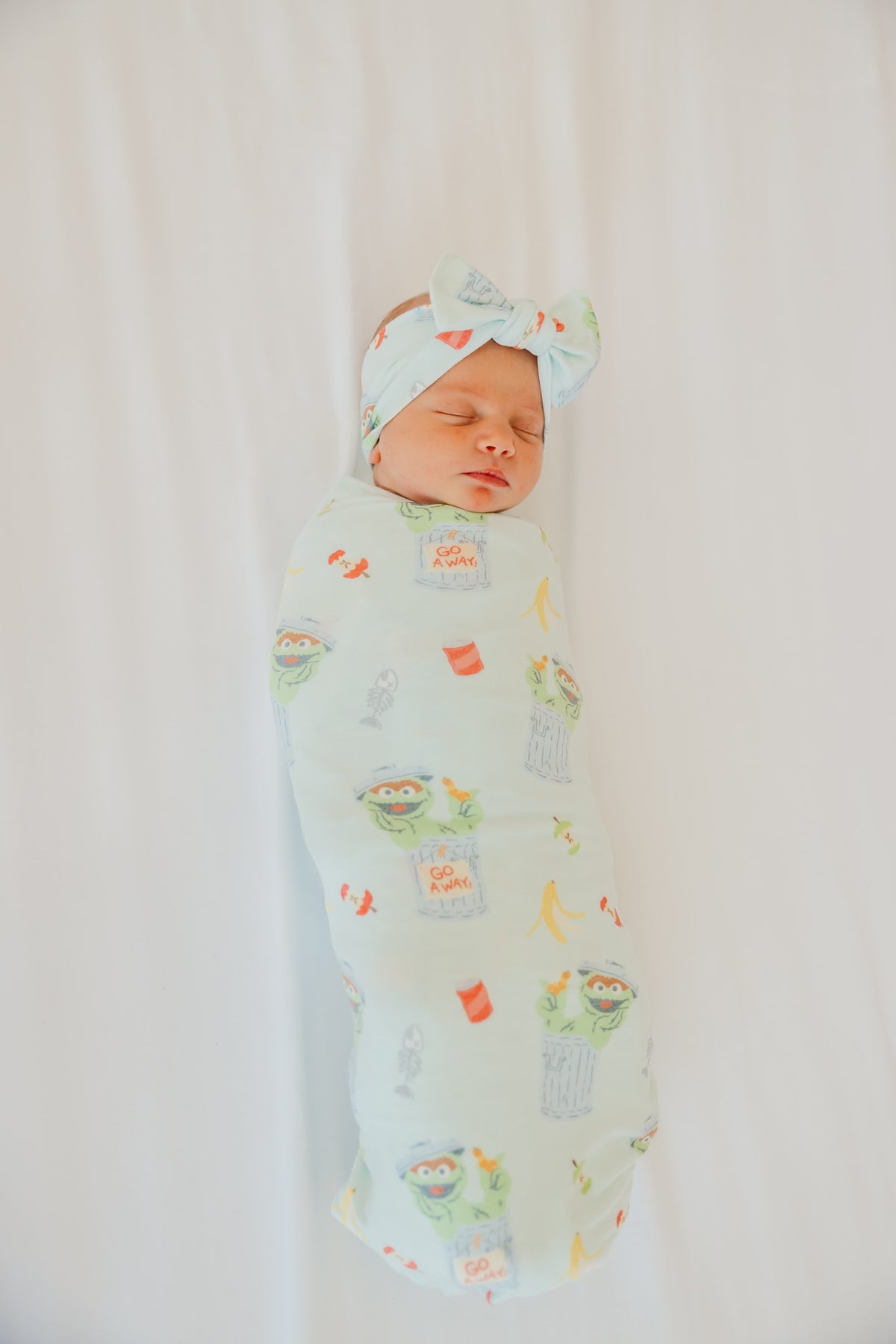 Knit Swaddle Blanket - Oscar the Grouch