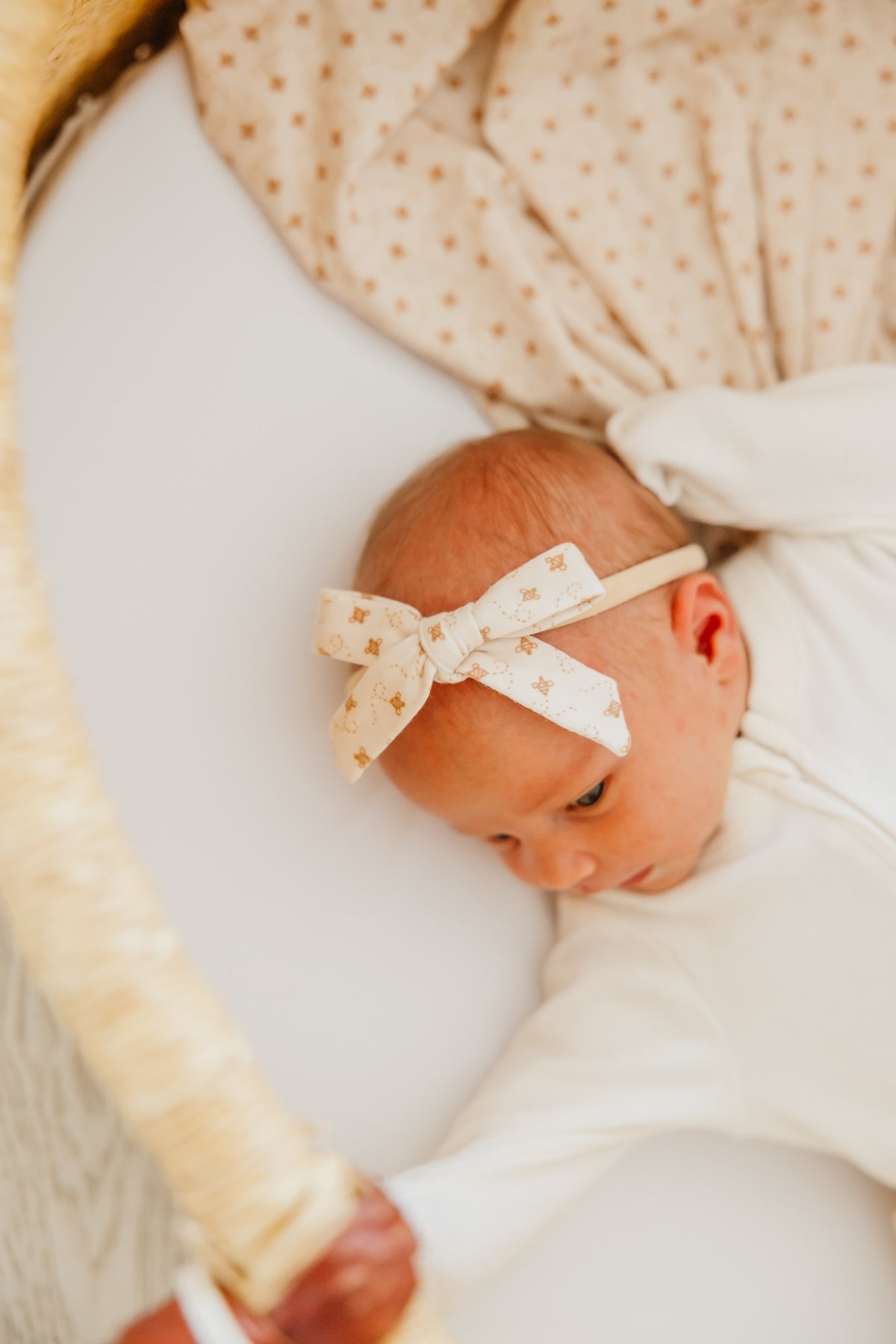 Ribbon Nylon Bow Hunnie Copper Pearl