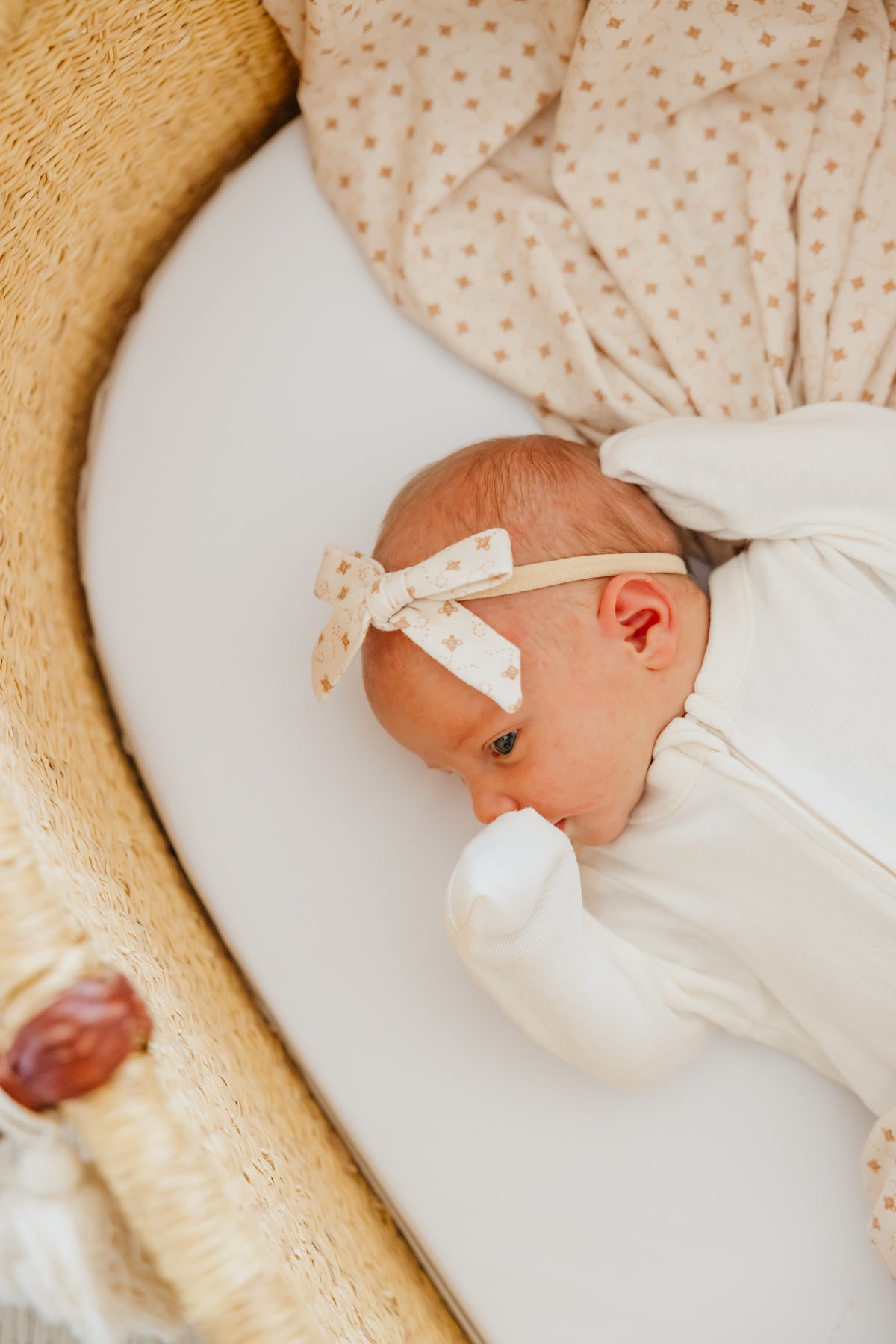 Ribbon Nylon Bow Hunnie Copper Pearl