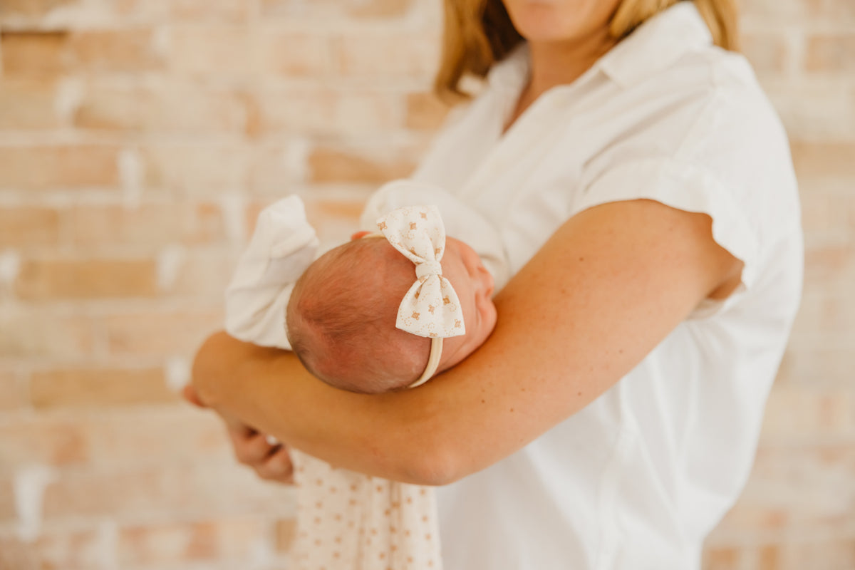 Bowtie Nylon Bow Hunnie Copper Pearl