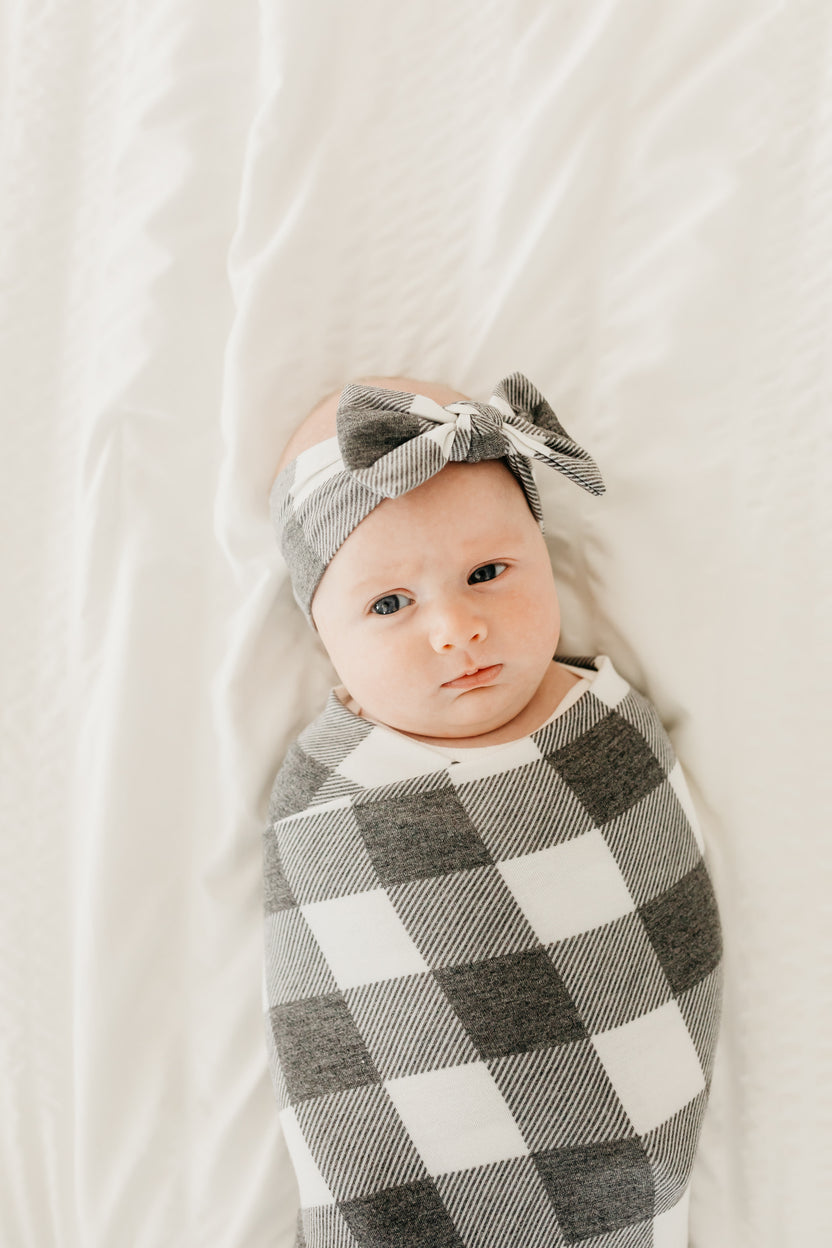 Knit Swaddle Blanket Scotland Copper Pearl