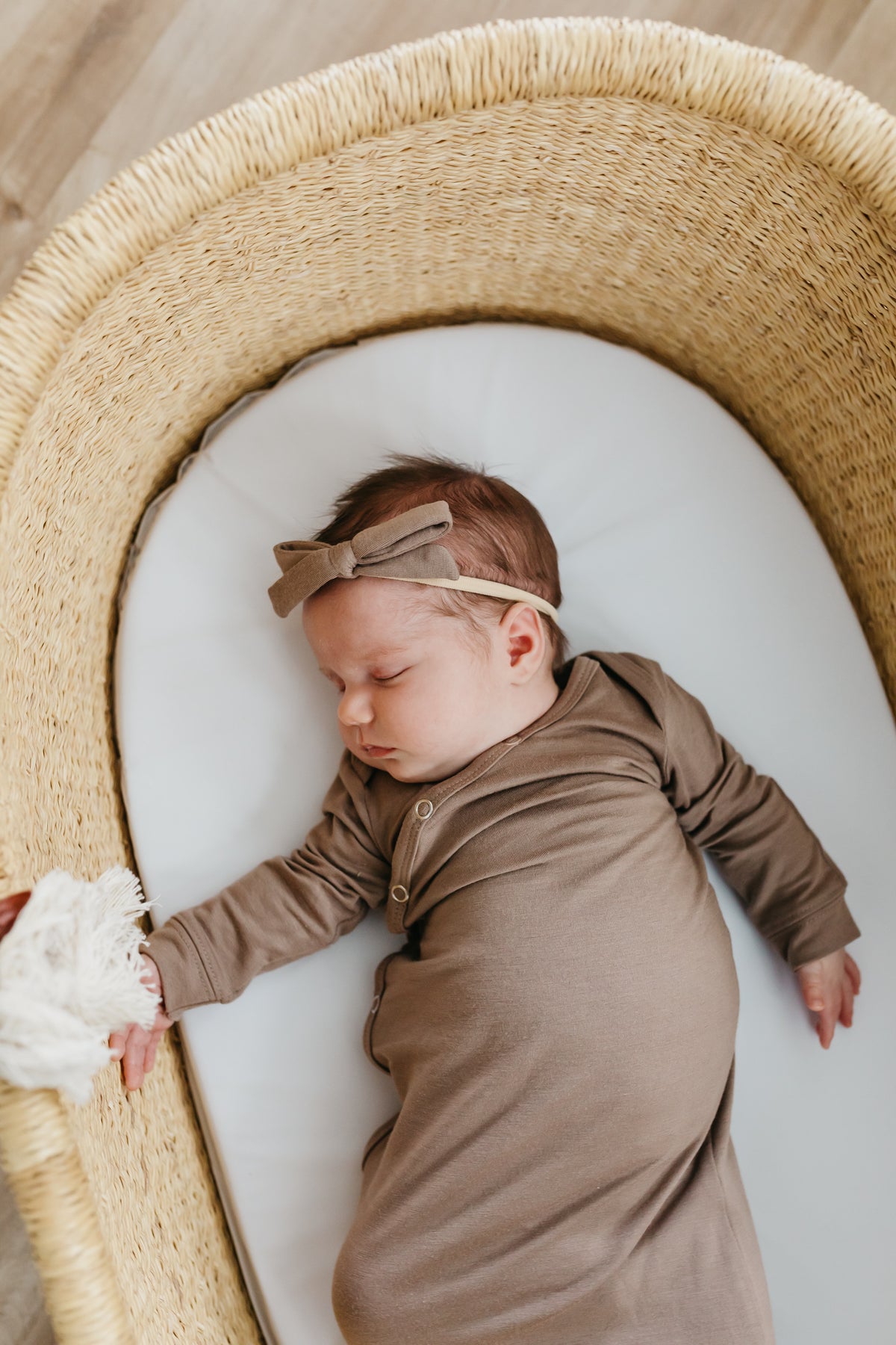 Ribbon Nylon Bow Gobi Copper Pearl