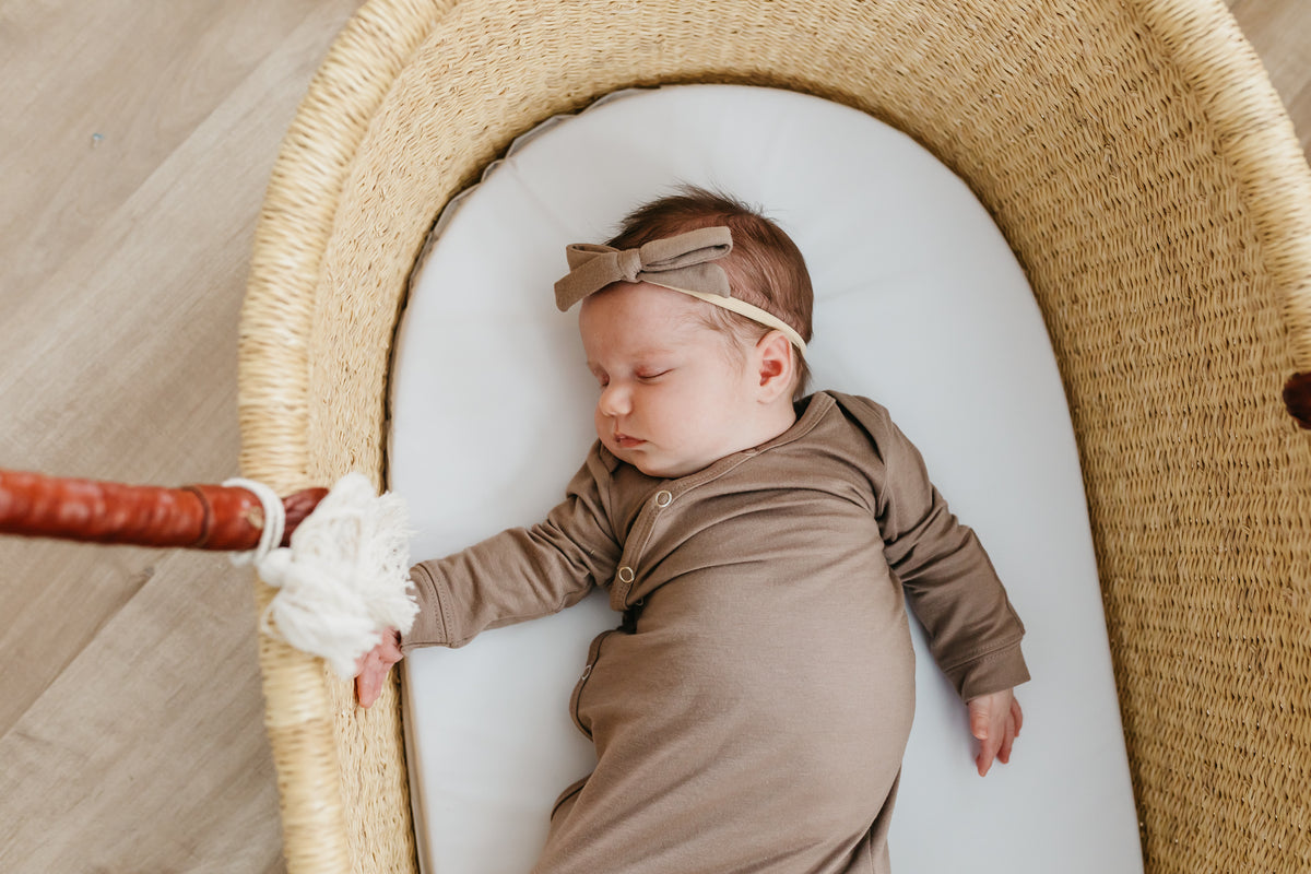 Ribbon Nylon Bow Gobi Copper Pearl