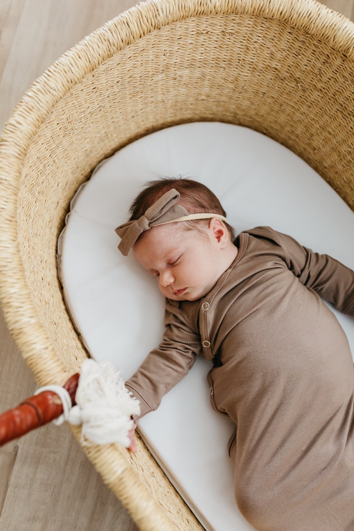 Ribbon Nylon Bow Gobi Copper Pearl