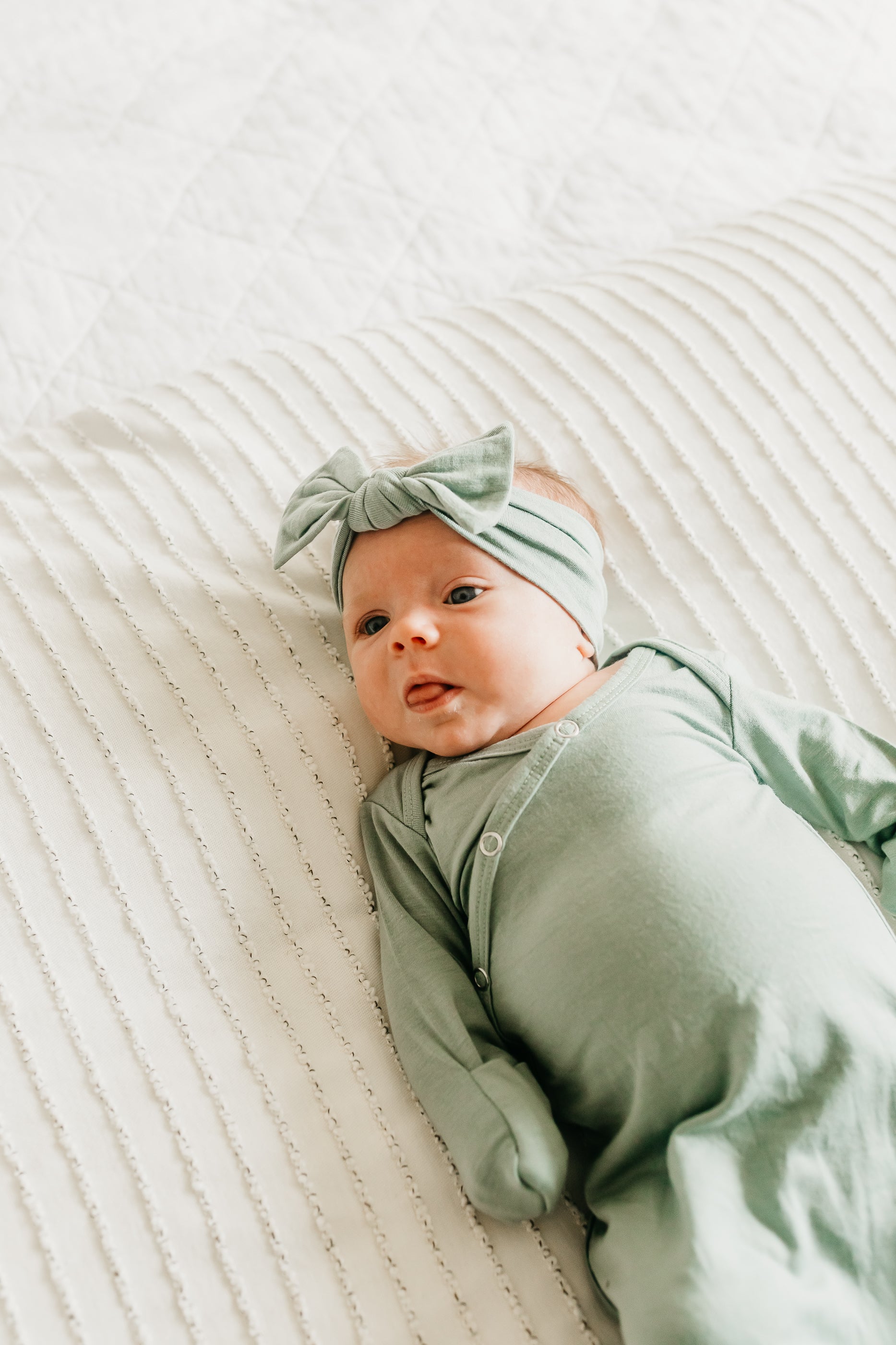 Newborn Knotted Gown - Briar