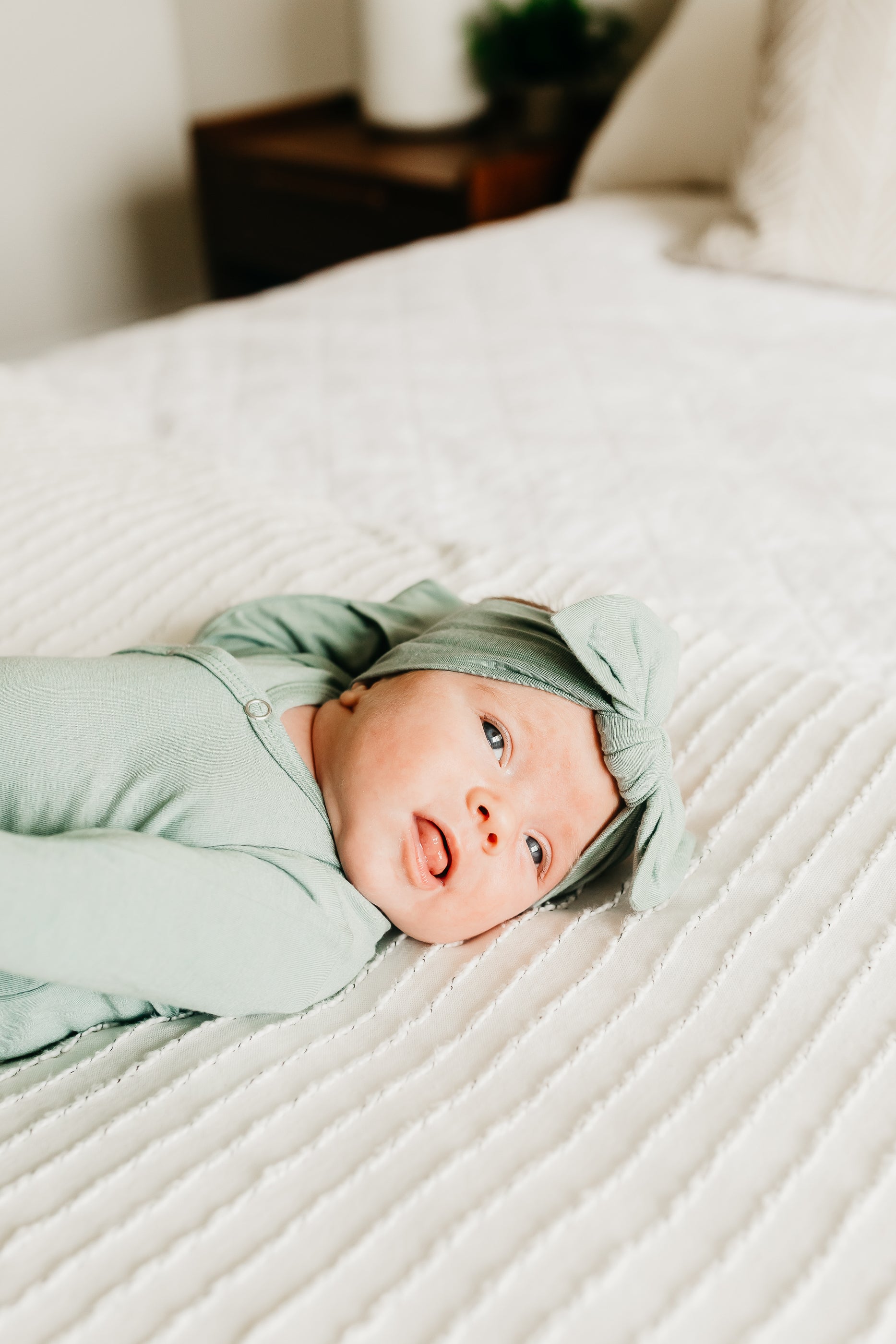 Newborn Knotted Gown - Briar