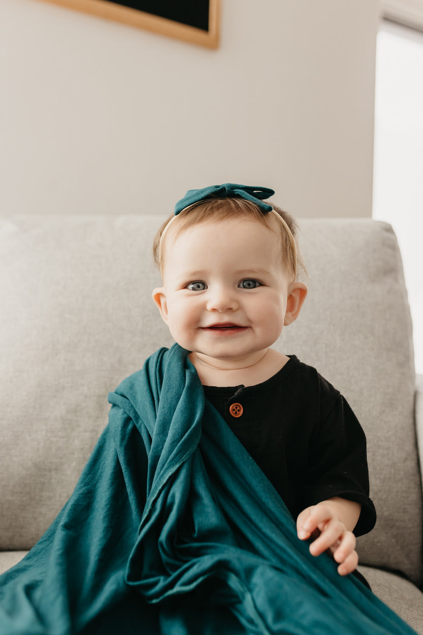 Ribbon Nylon Bow Jaspar Copper Pearl