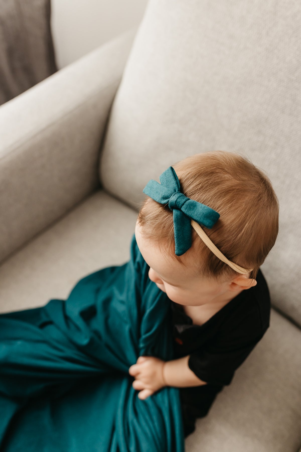 Ribbon Nylon Bow Jaspar Copper Pearl