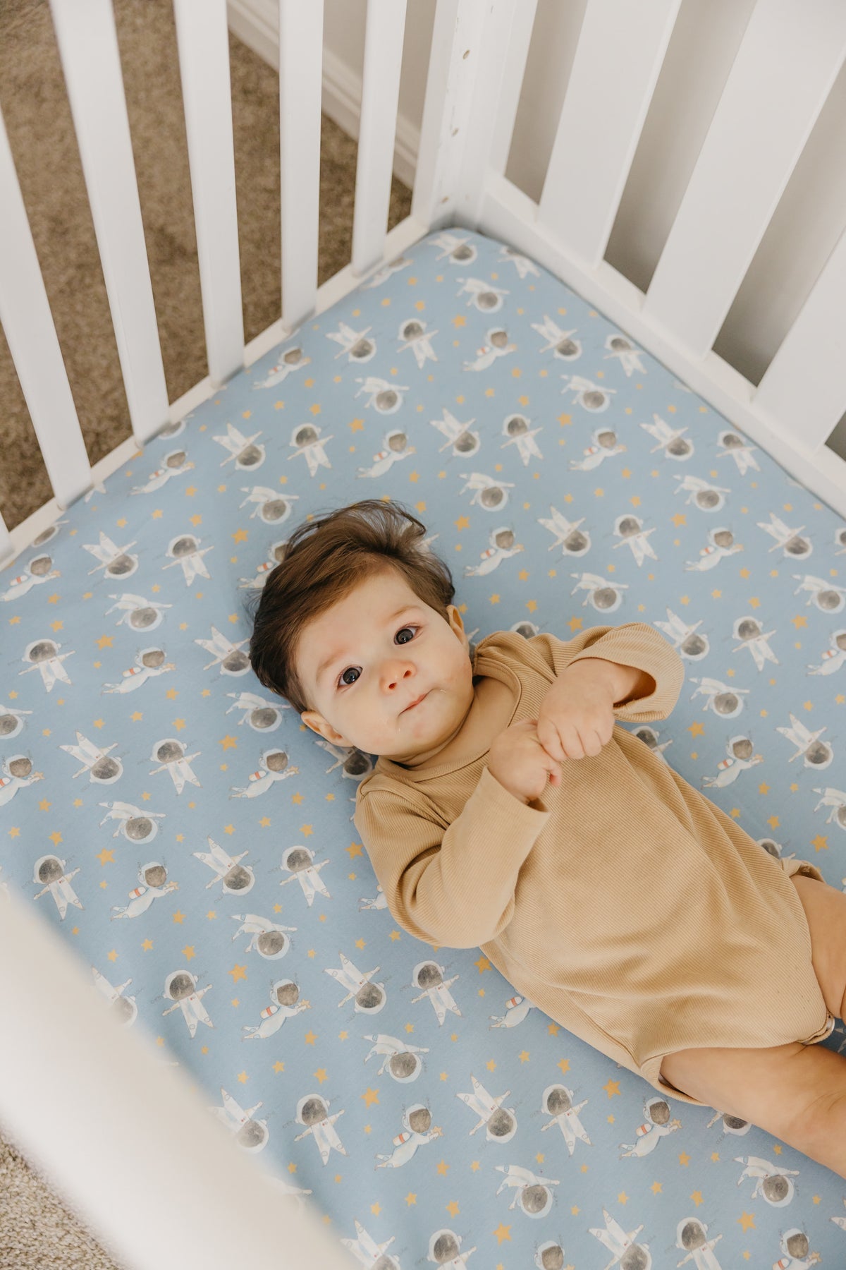 Premium Knit Fitted Crib Sheet - Neil