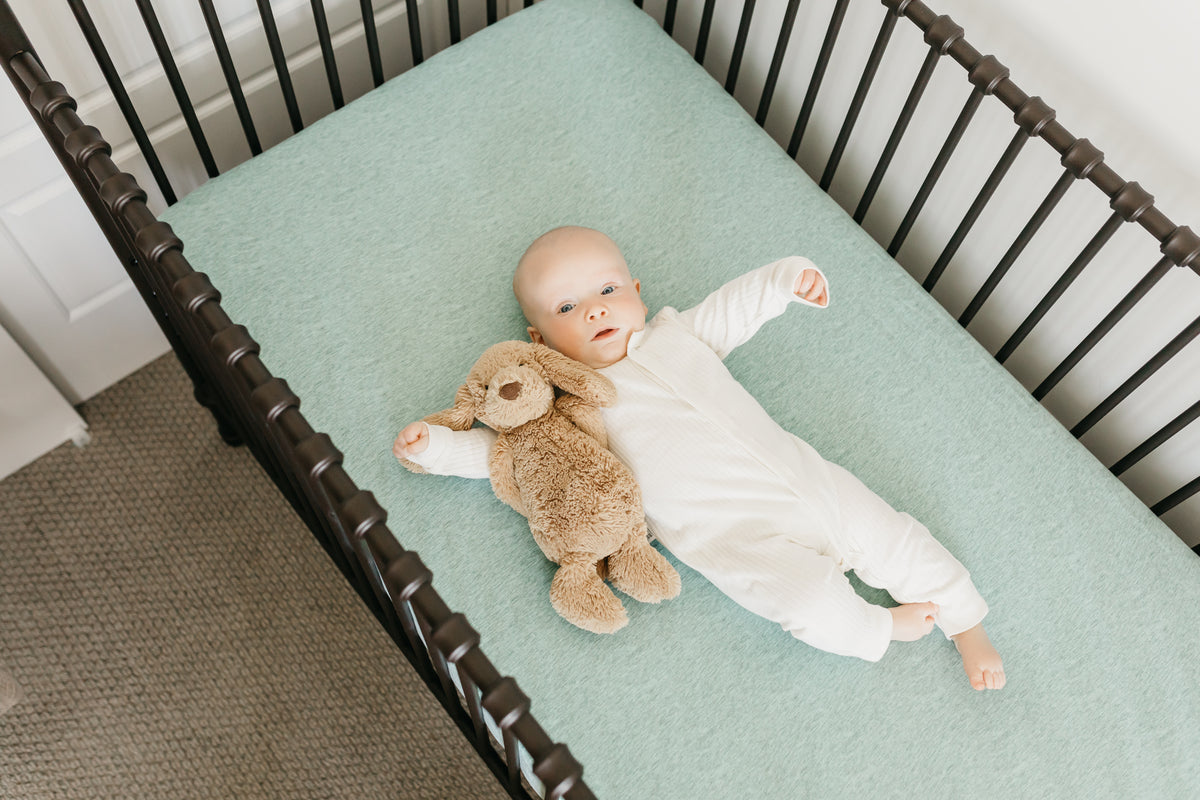 Premium Knit Fitted Crib Sheet - Emerson