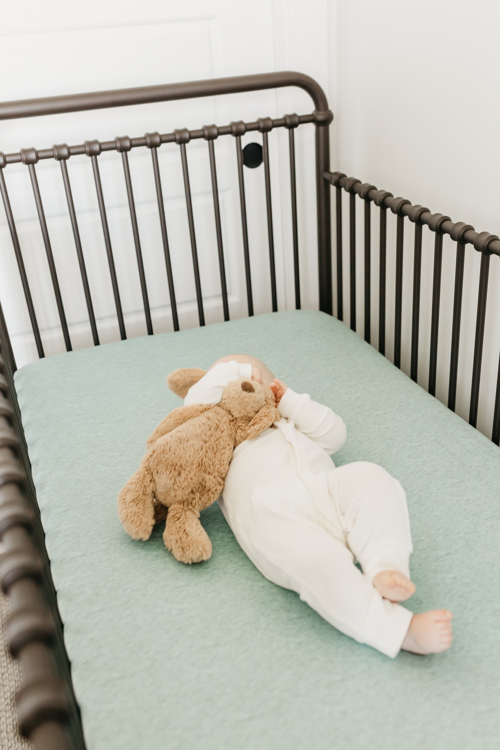 Premium Knit Fitted Crib Sheet - Emerson