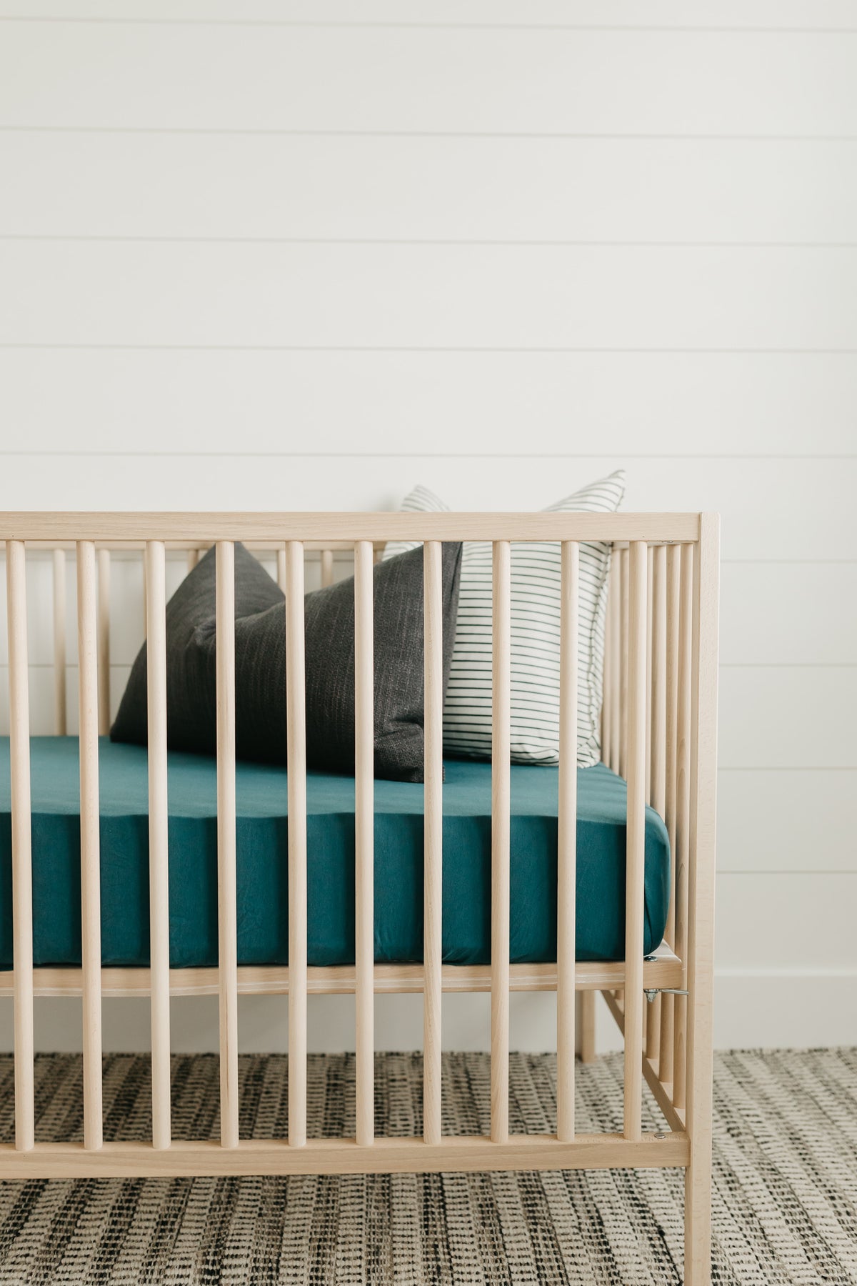 Premium Knit Fitted Crib Sheet Jaspar Copper Pearl