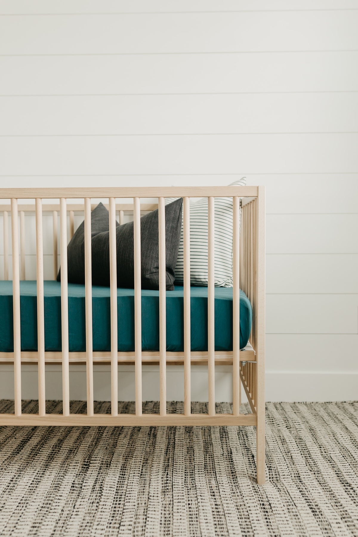 Premium Knit Fitted Crib Sheet Jaspar Copper Pearl