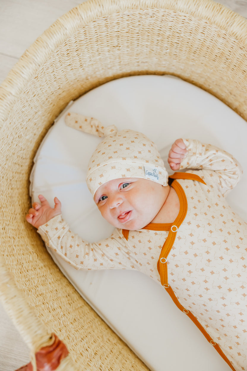 Top Knot Hat Hunnie Copper Pearl