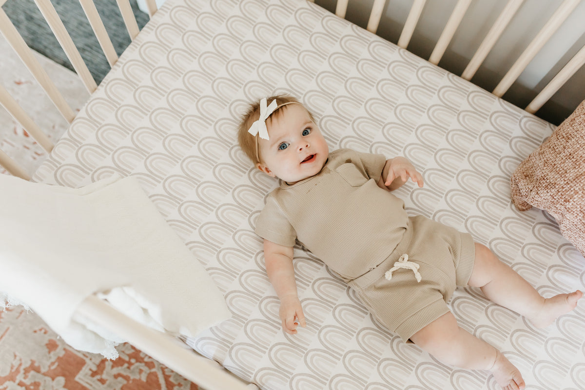 Premium Knit Fitted Crib Sheet - Bliss