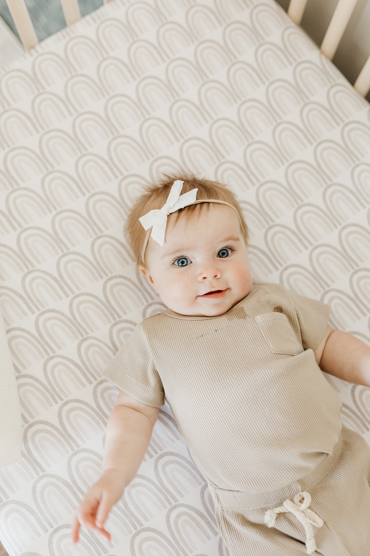 Premium Knit Fitted Crib Sheet - Bliss