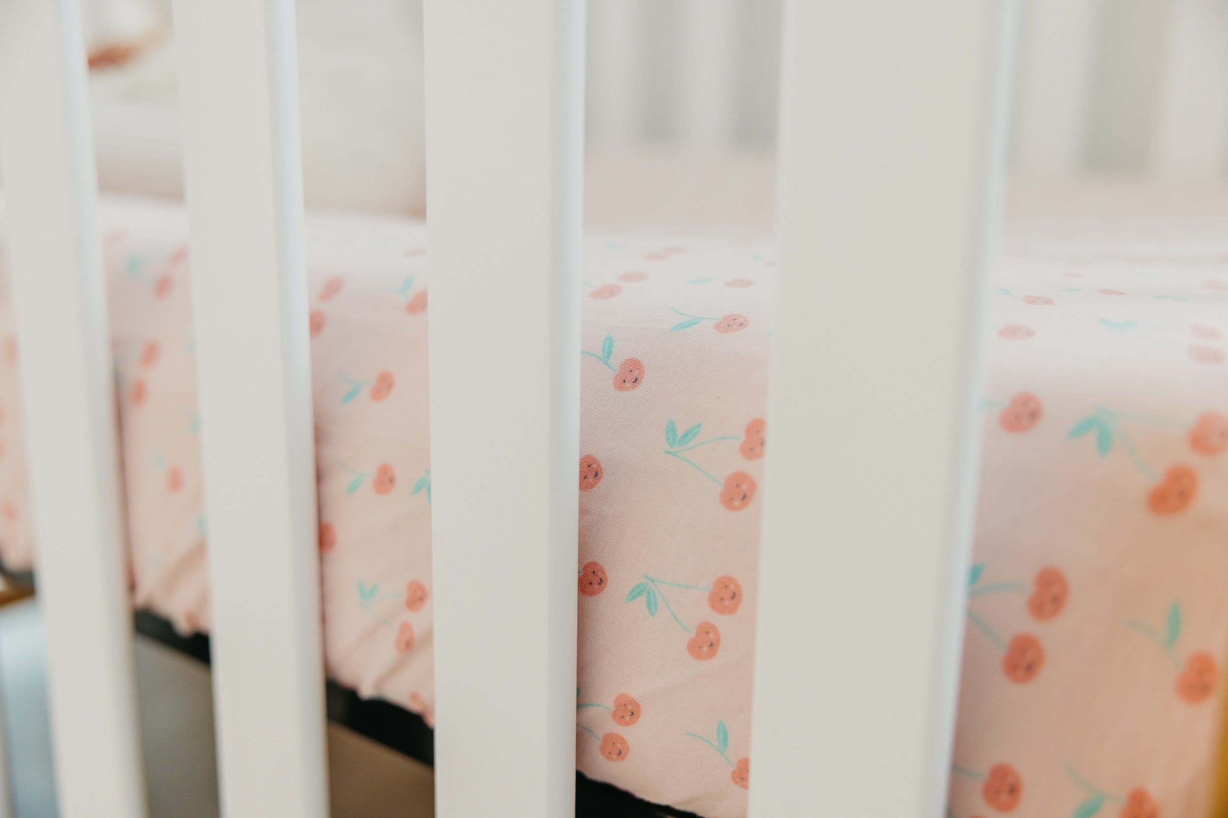 Premium Knit Fitted Crib Sheet - Cheery
