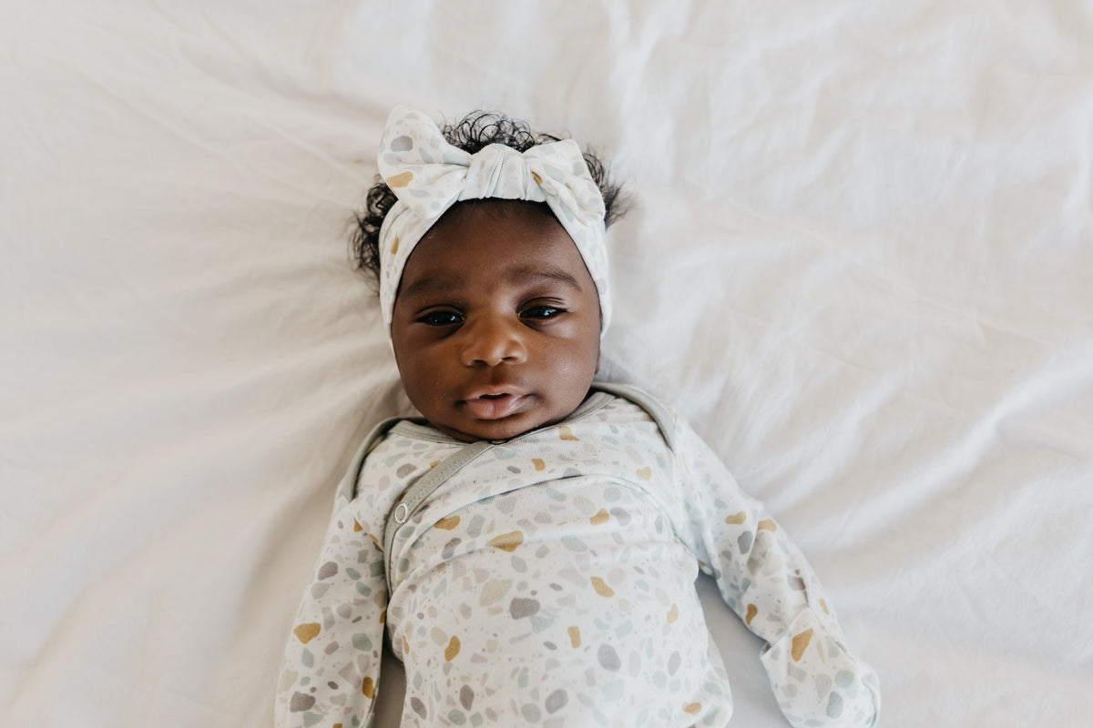 Newborn Knotted Gown Arlo Copper Pearl