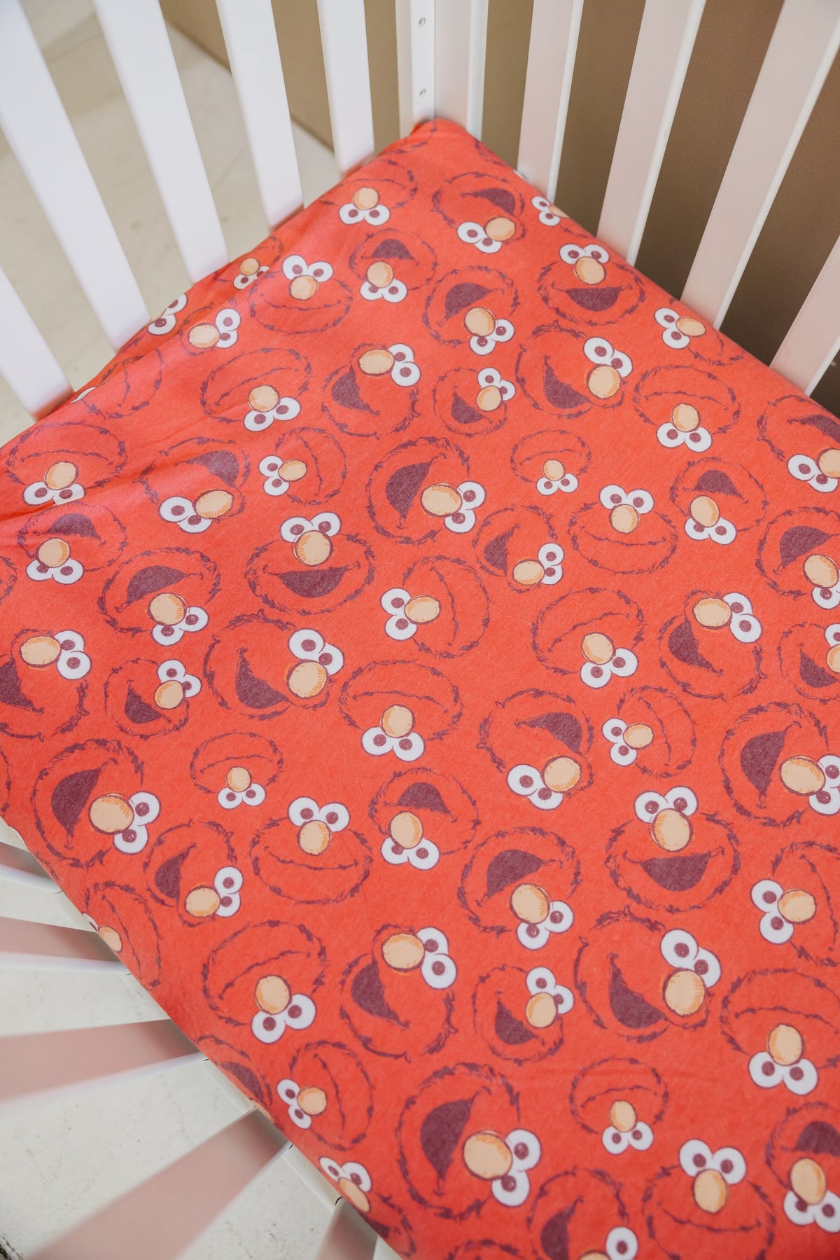 Premium Knit Fitted Crib Sheet - Elmo