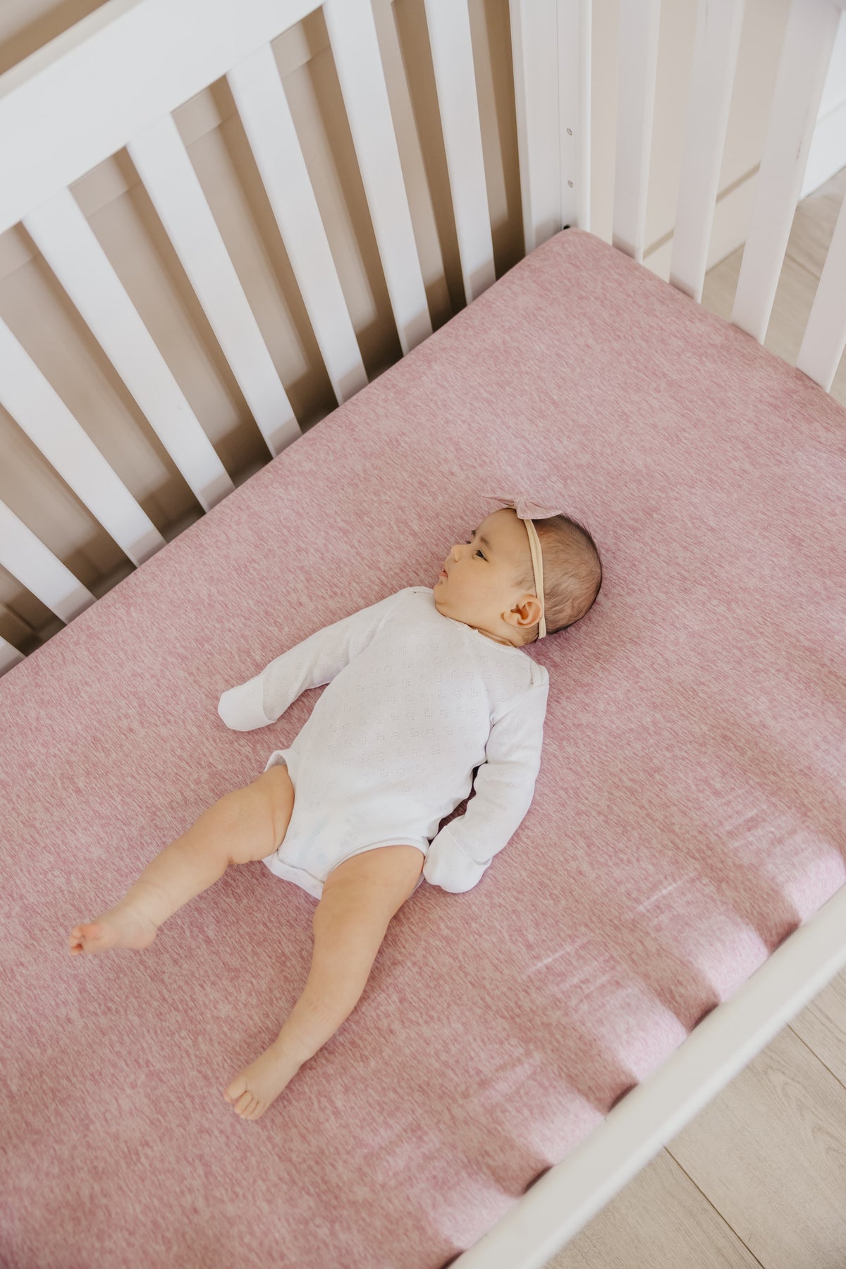 Premium Knit Fitted Crib Sheet - Maeve