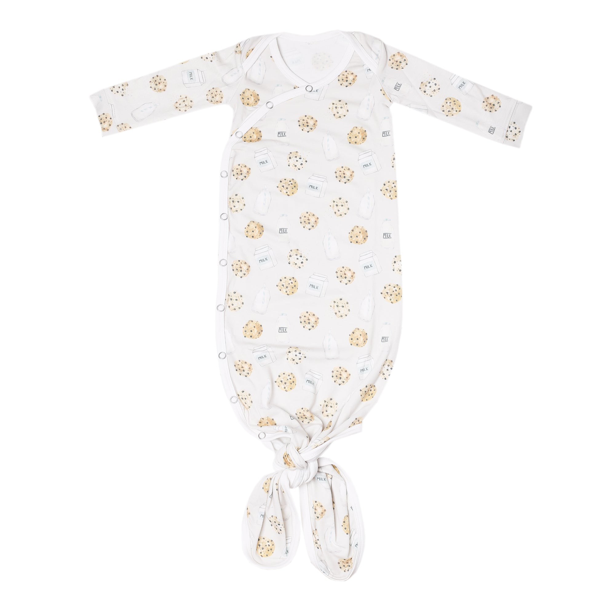 Newborn Knotted Gown - Chip