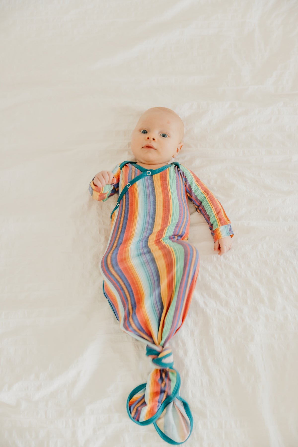 Newborn Knotted Gown - Serape