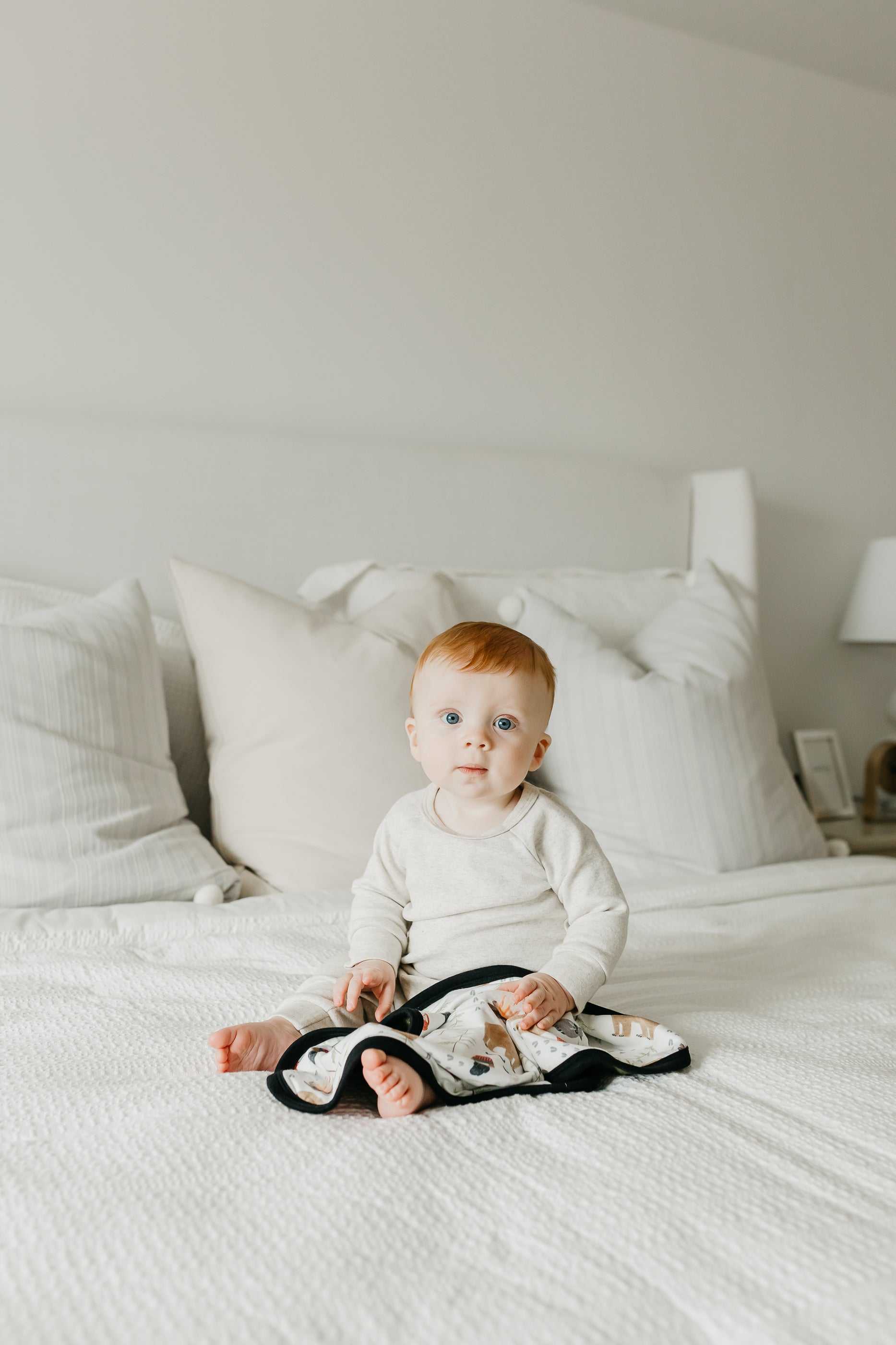 ThreeLayer Security Blanket Set Lumberjack Copper Pearl