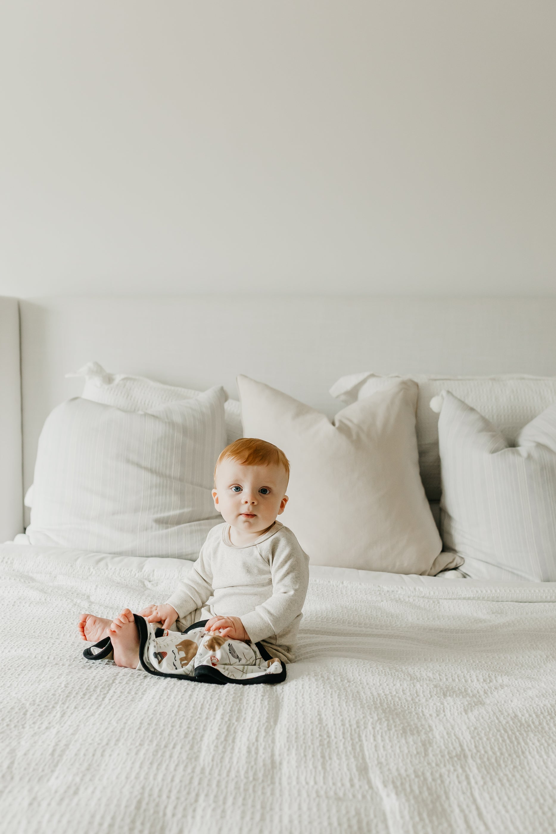 ThreeLayer Security Blanket Set Lumberjack Copper Pearl