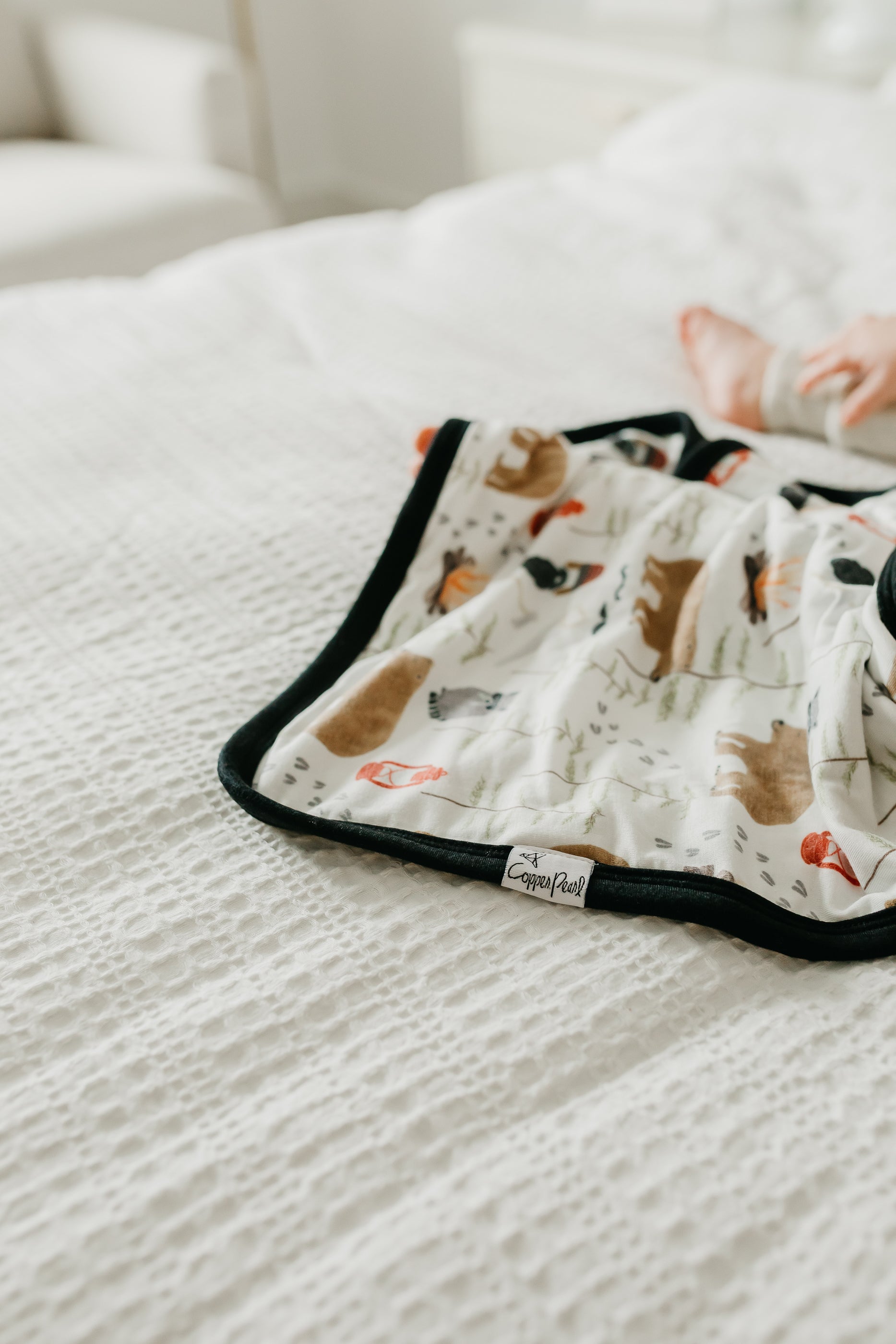 ThreeLayer Security Blanket Set Lumberjack Copper Pearl