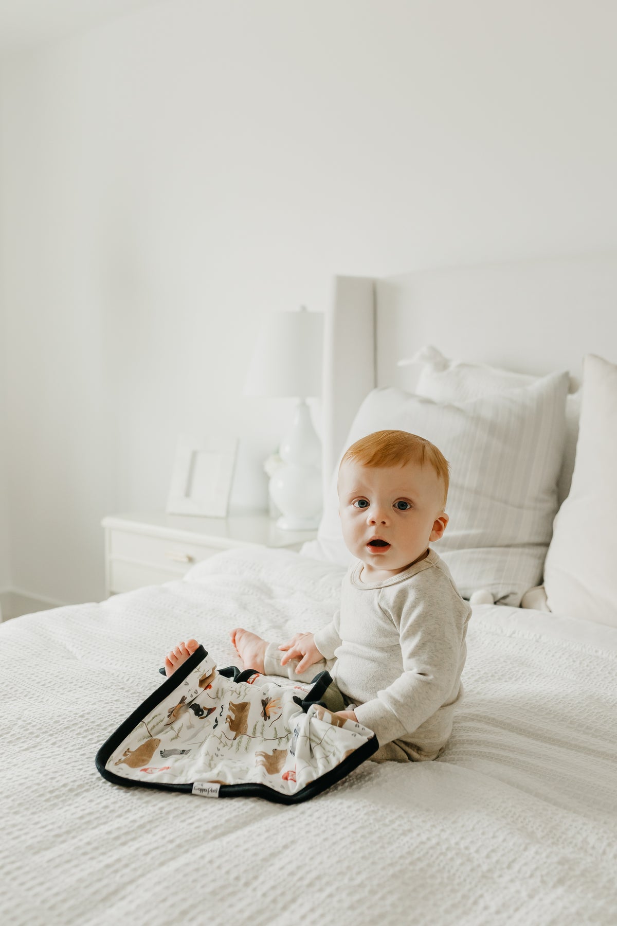 ThreeLayer Security Blanket Set Lumberjack Copper Pearl