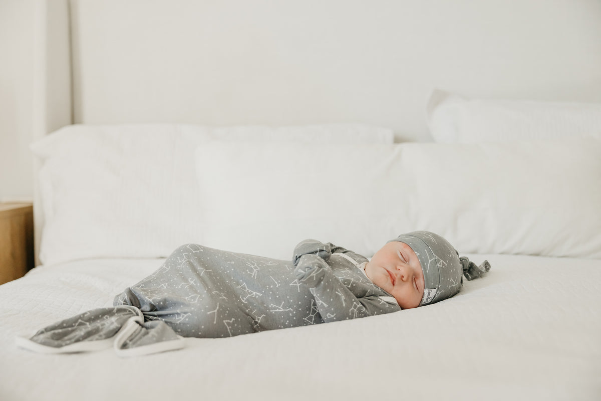 Newborn Knotted Gown - Astro