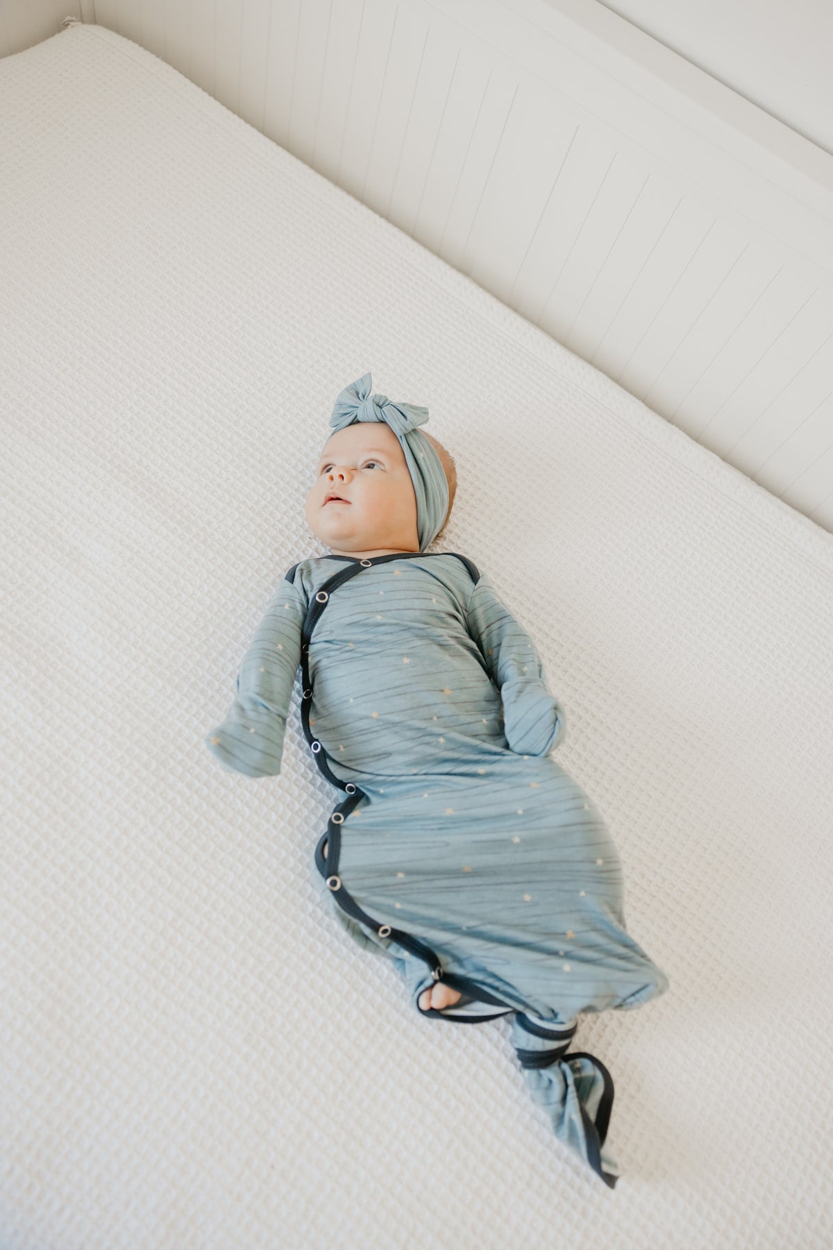 Newborn Knotted Gown - Starlight