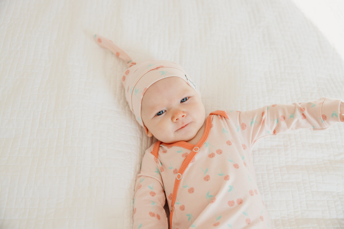 Newborn Knotted Gown - Cheery