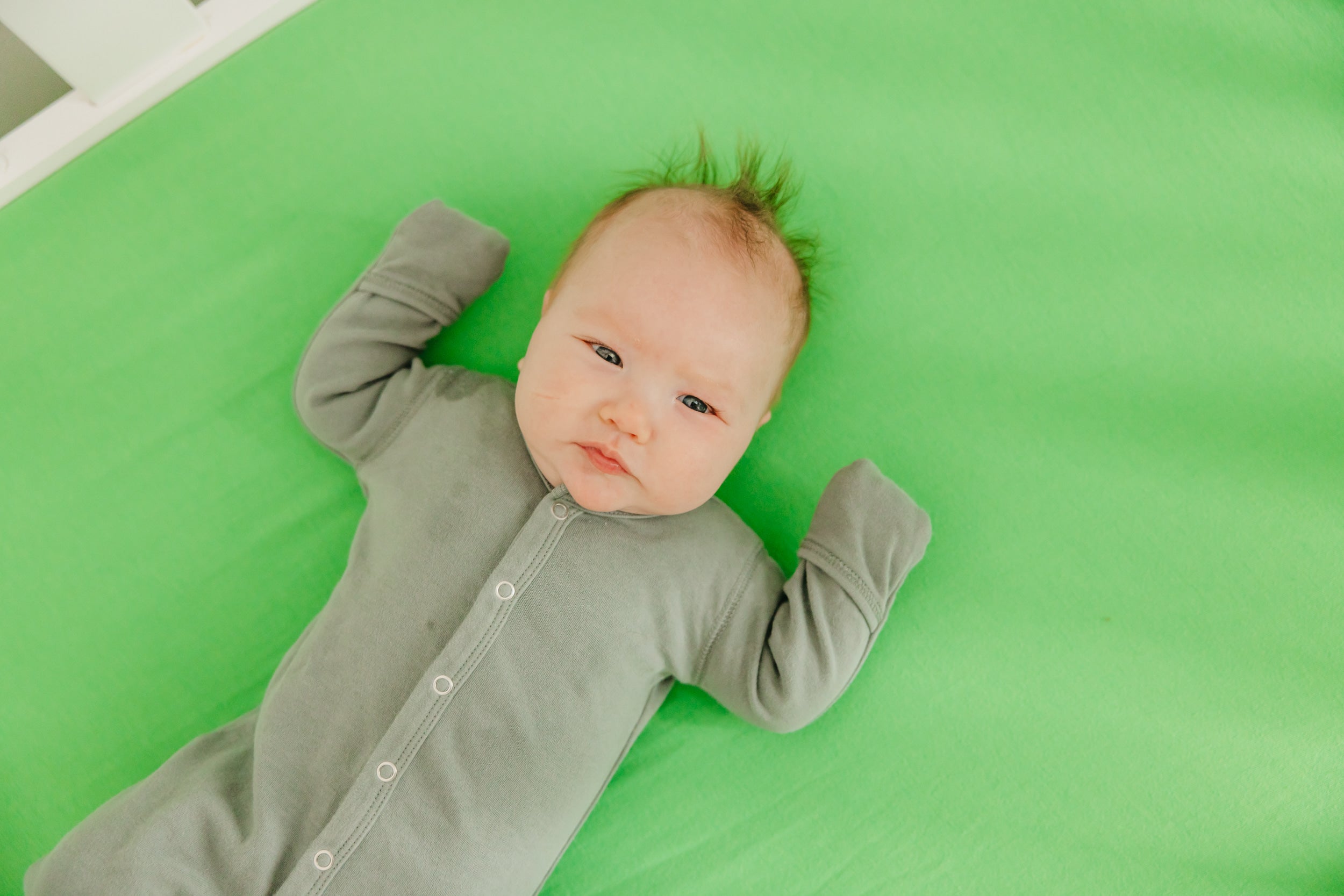 Premium Knit Fitted Crib Sheet - Lime
