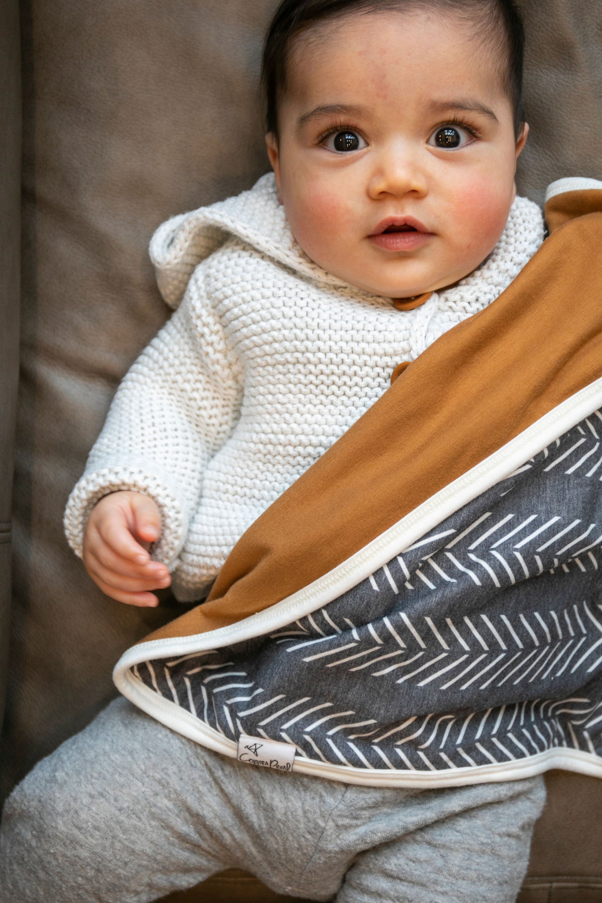 ThreeLayer Security Blanket Set Canyon Copper Pearl