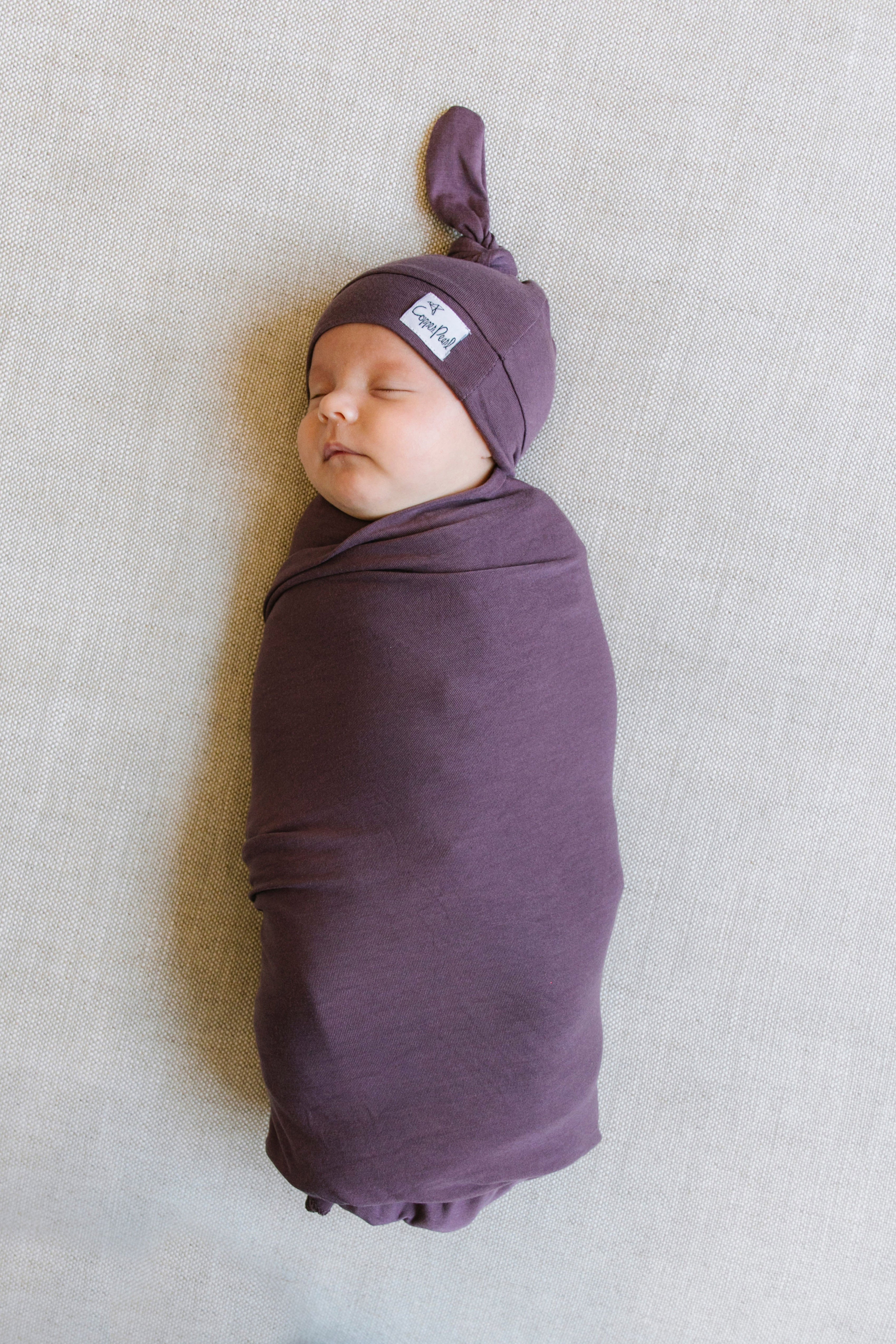 Copper pearl hat and swaddle set outlet