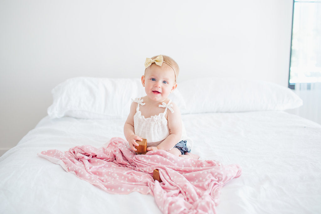 Knit Swaddle Blanket - Lucy